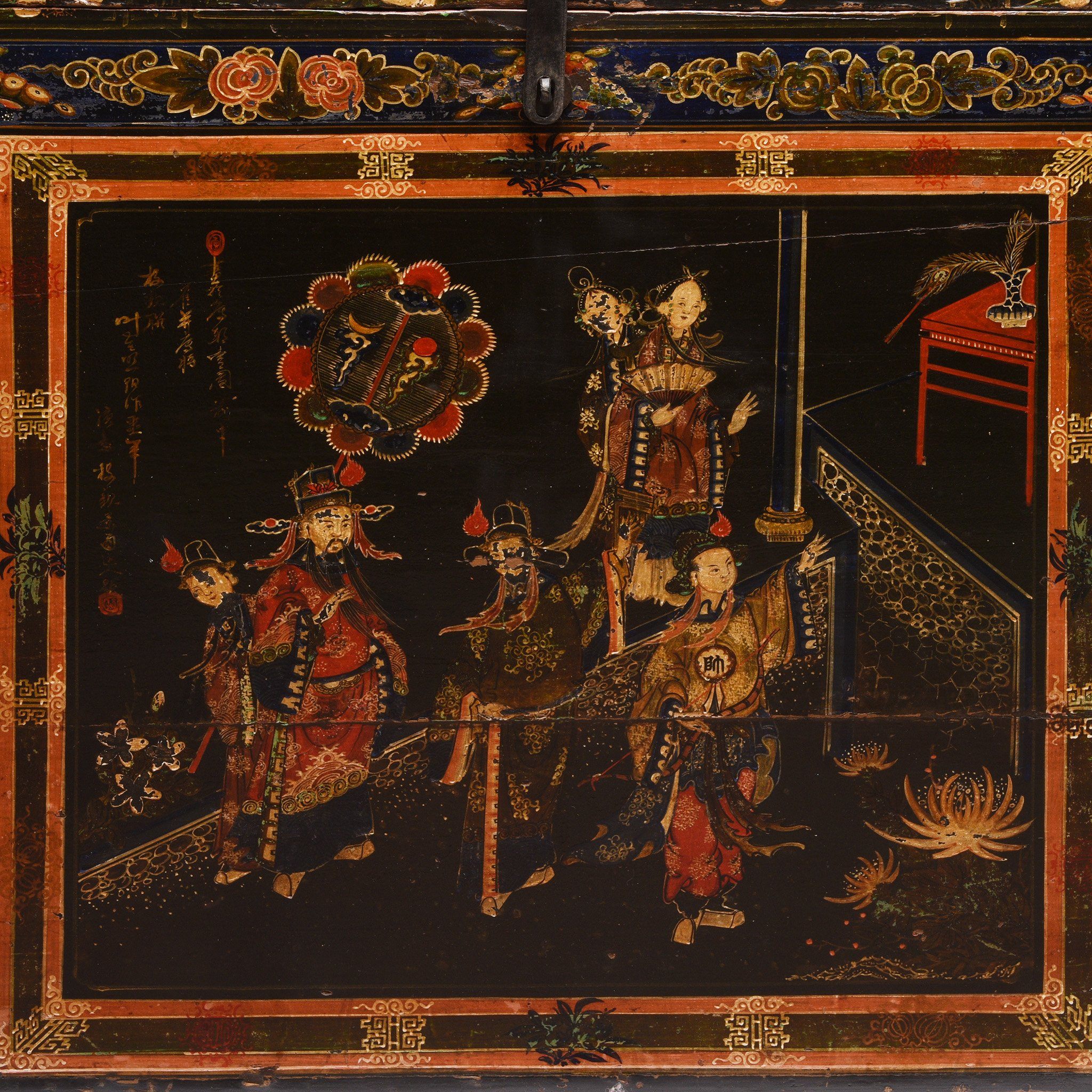 Painted Chinese Opera Chest from Shanxi - 19thC - Image 5