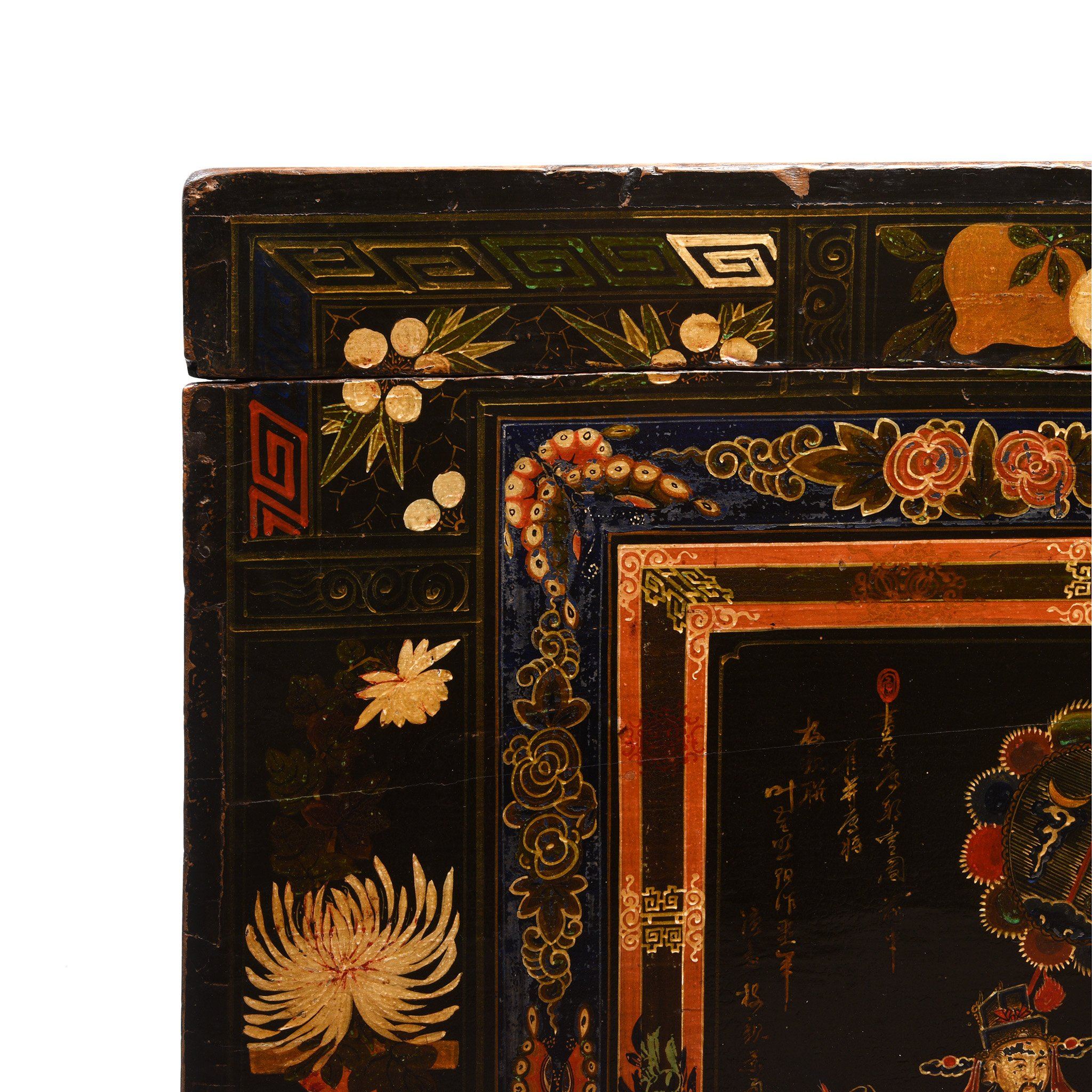 Painted Chinese Opera Chest from Shanxi - 19thC - Image 6