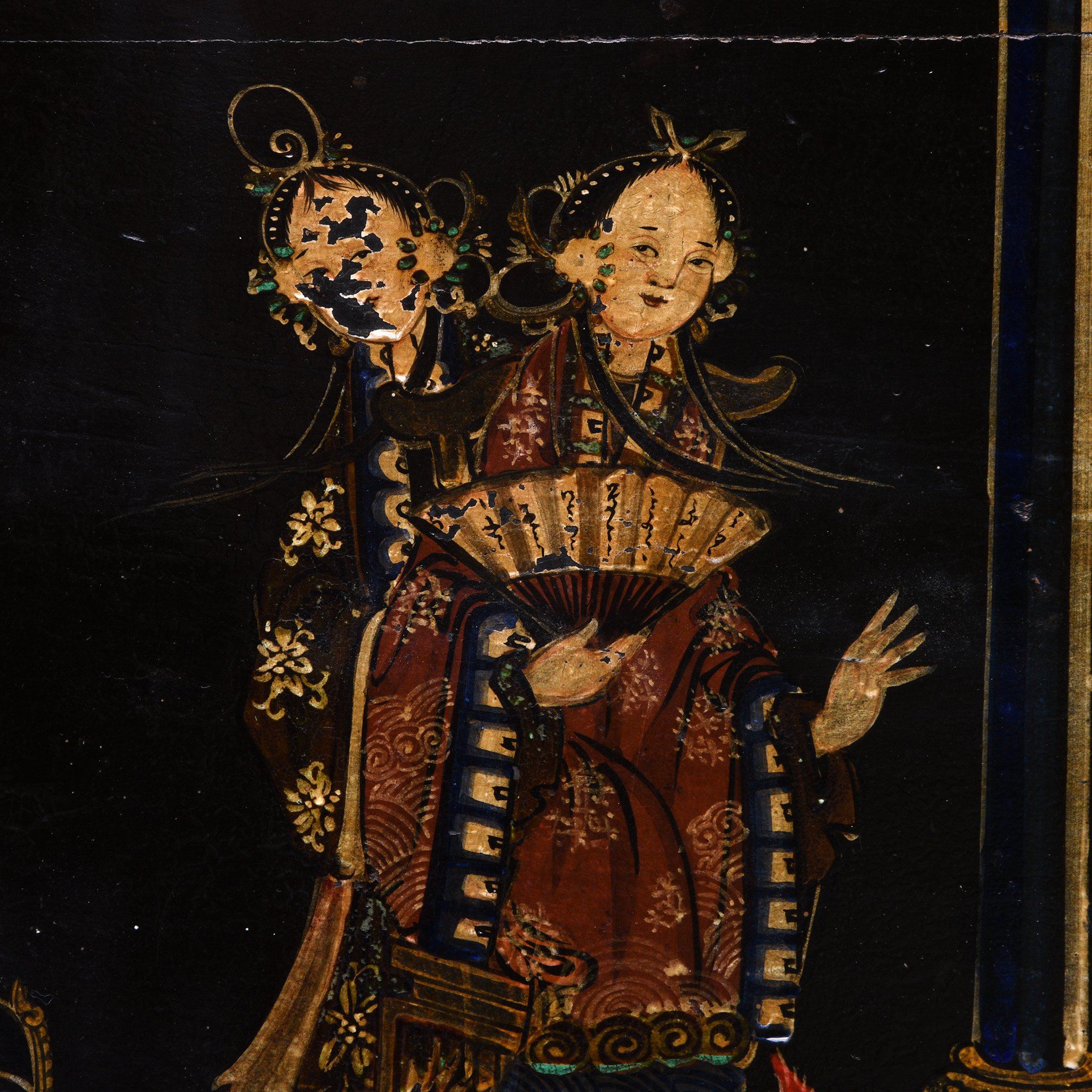 Painted Chinese Opera Chest from Shanxi - 19thC - Image 9