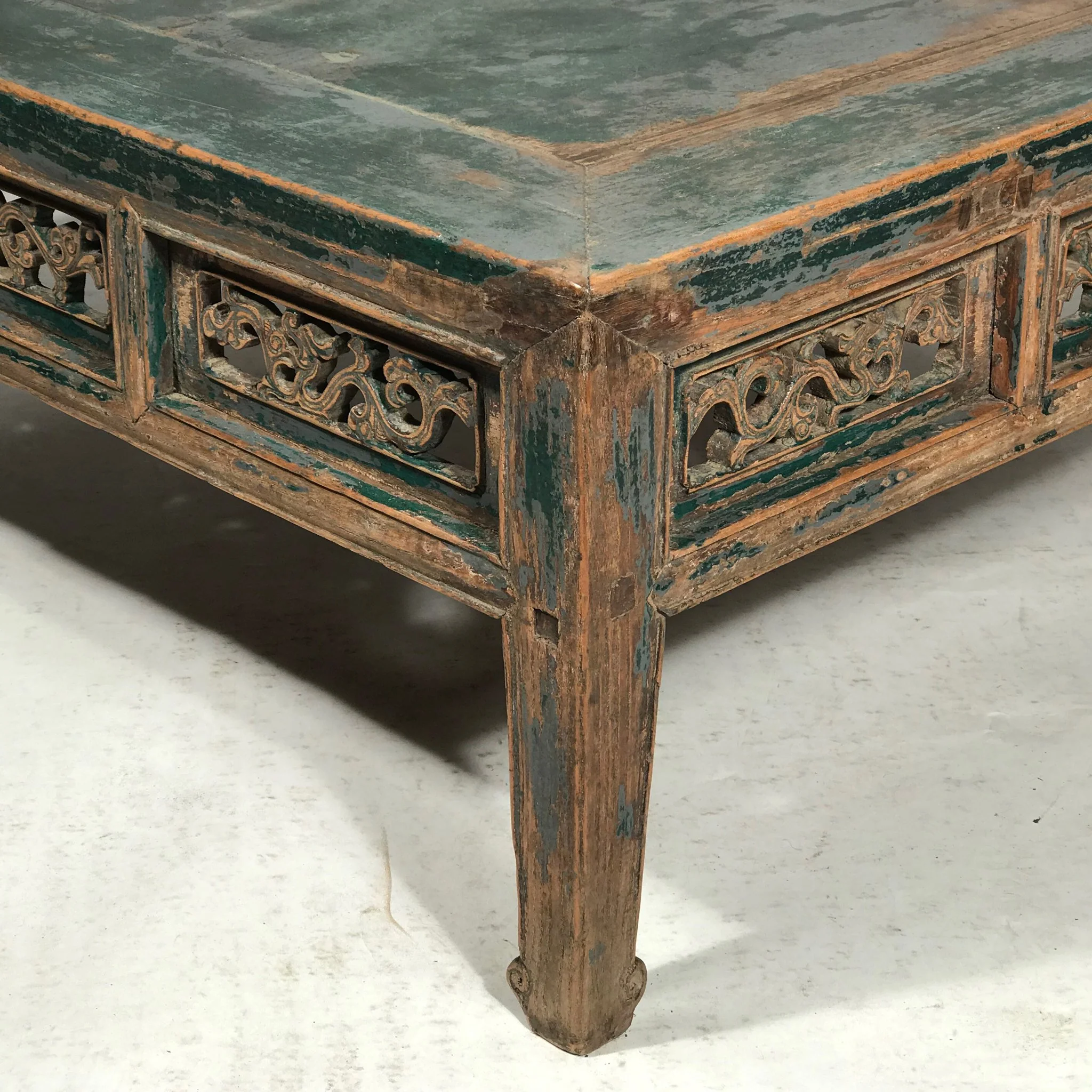 Painted Chinese Square Coffee Table From Shanxi - 19thC - Image 3