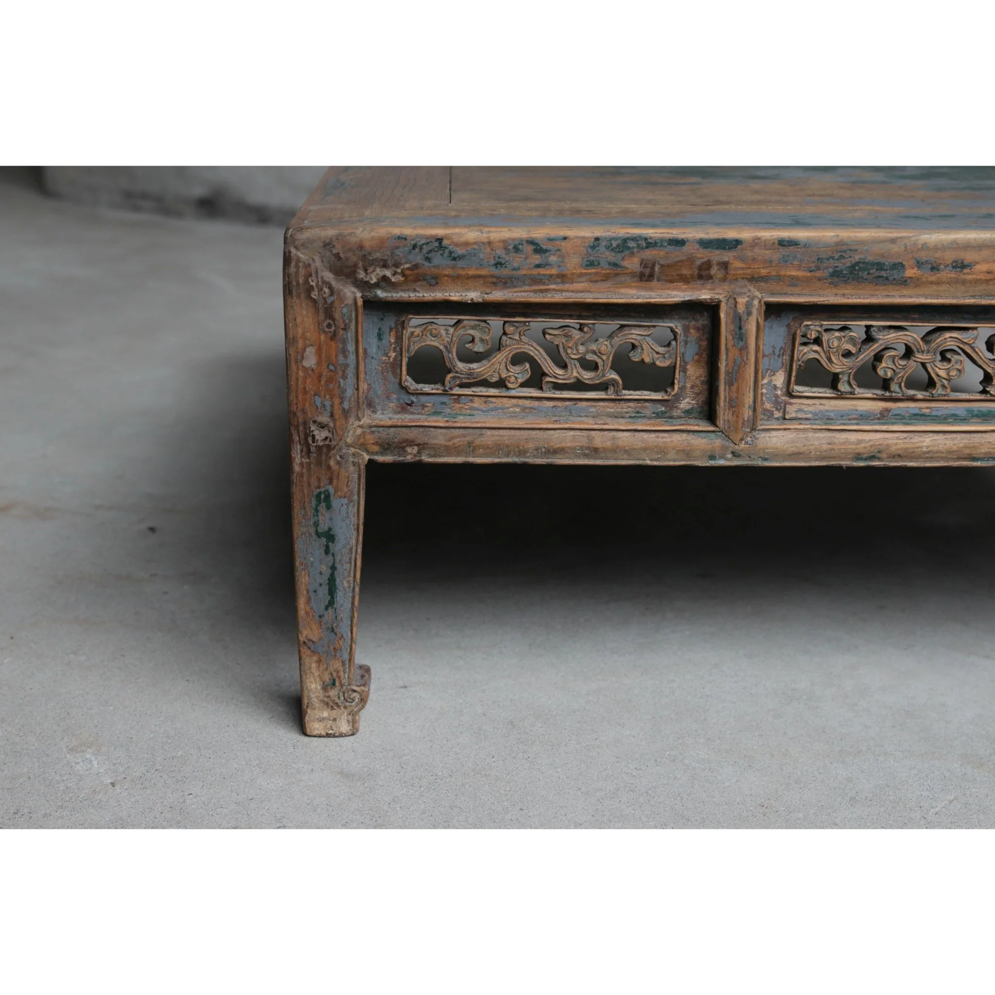 Painted Chinese Square Coffee Table From Shanxi - 19thC - Image 4