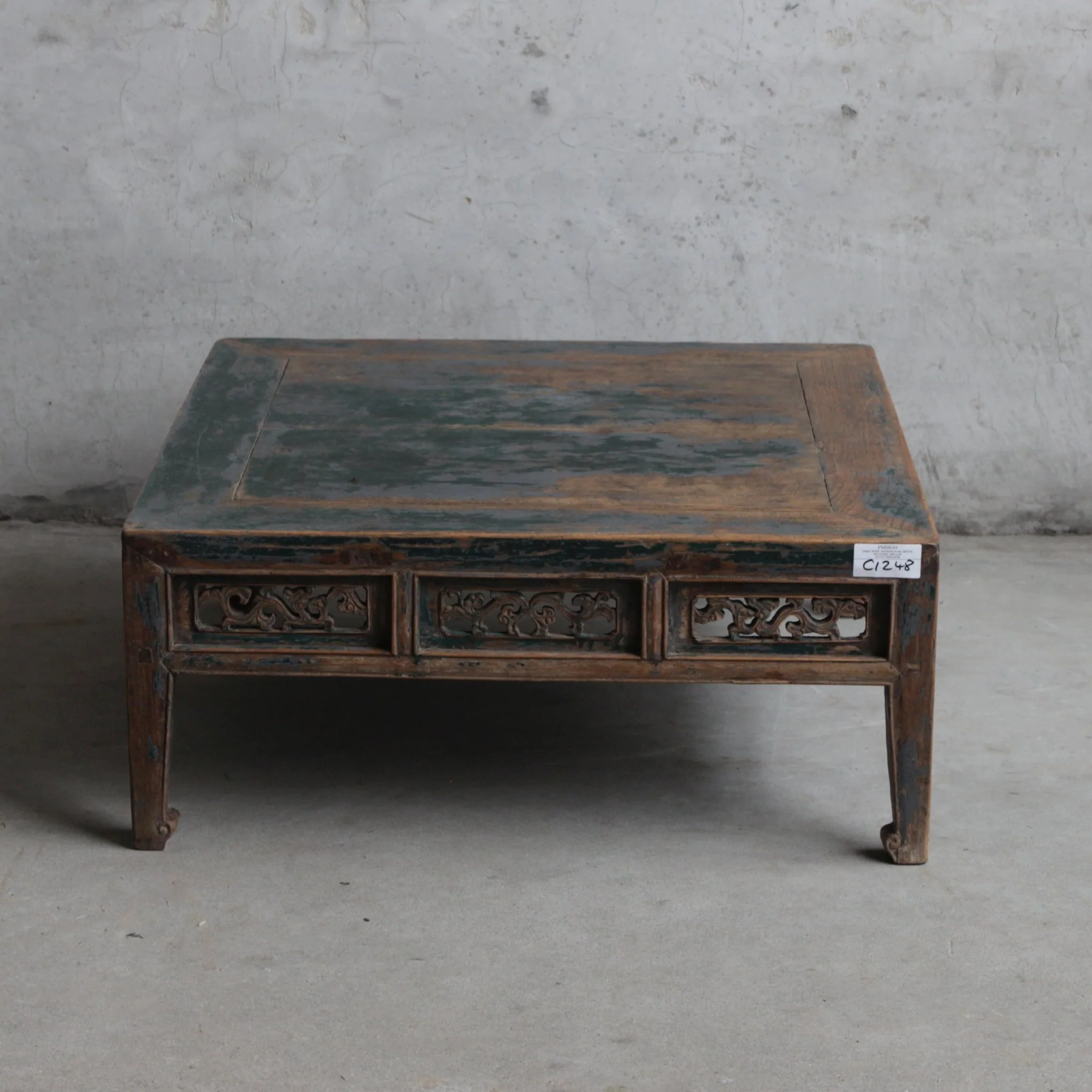 Painted Chinese Square Coffee Table From Shanxi - 19thC - Image 7