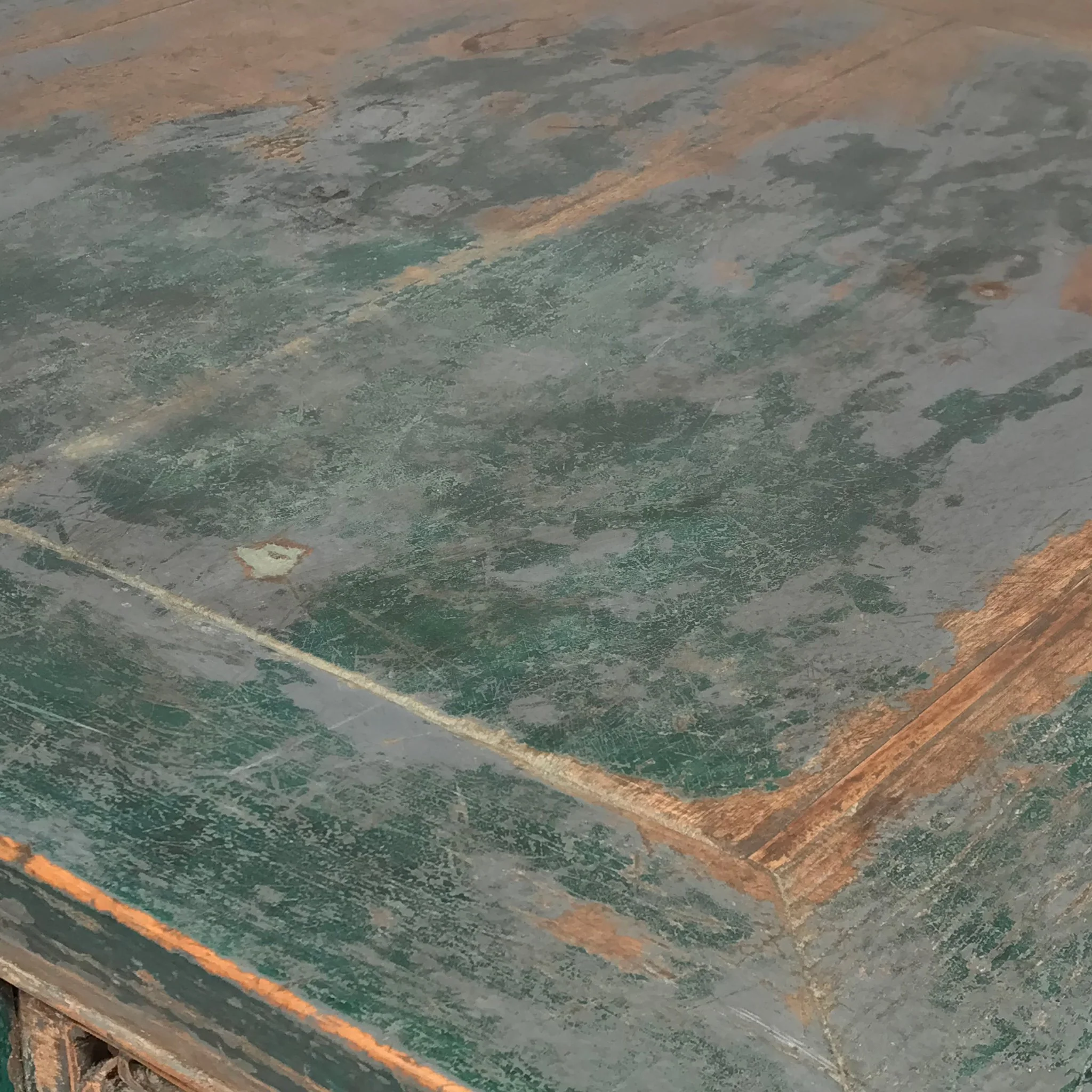 Painted Chinese Square Coffee Table From Shanxi - 19thC - Image 8