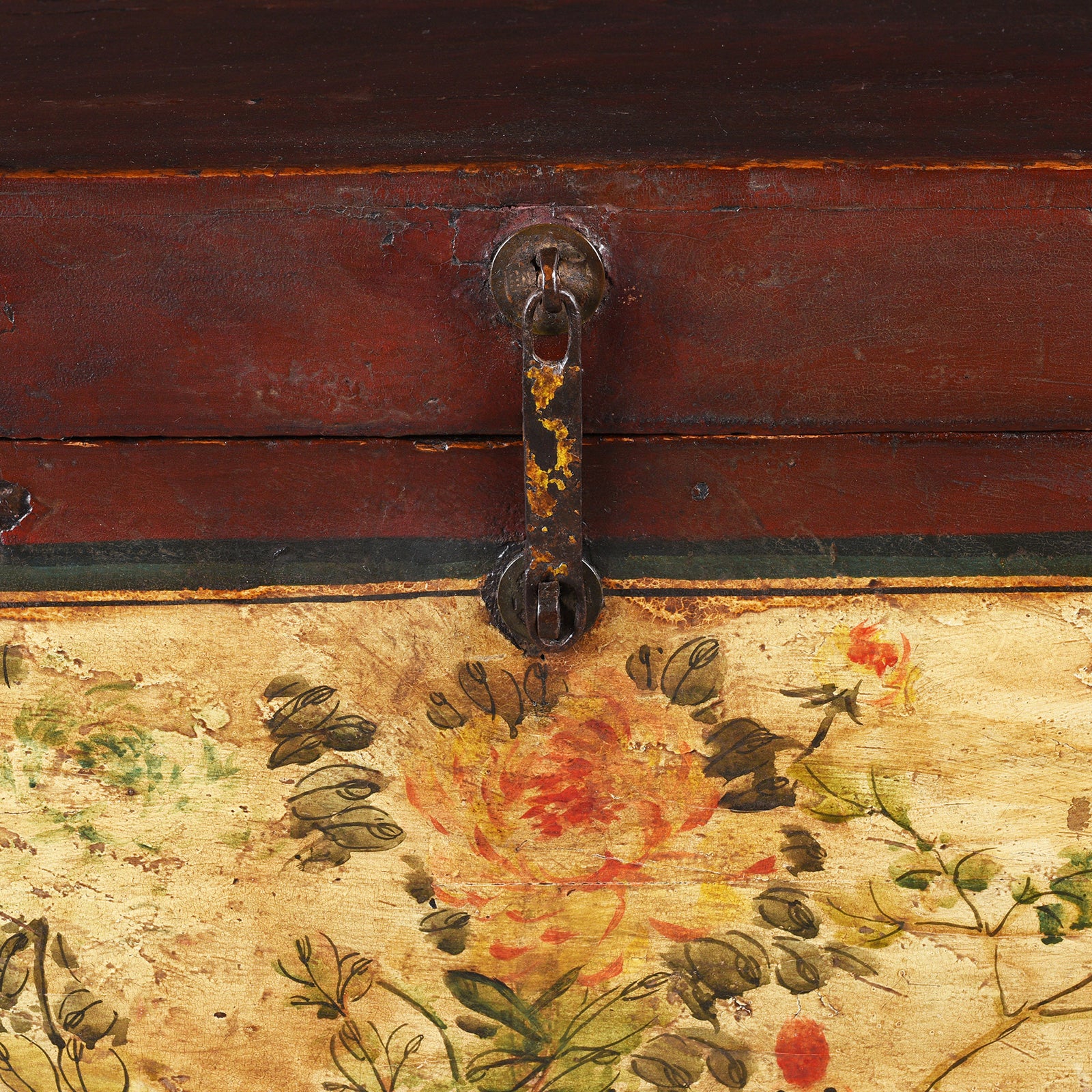 Red Painted Opera Chest From Shanxi - Ca 1900 - Image 10