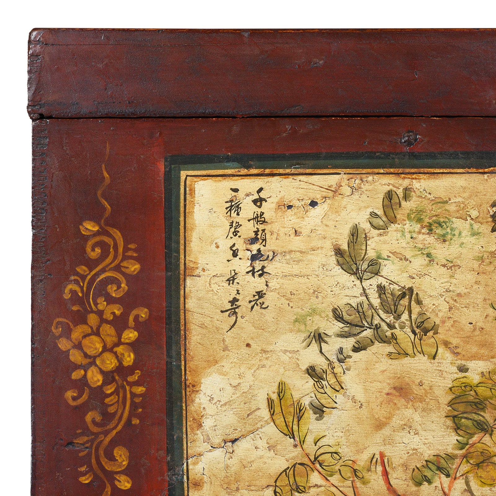 Red Painted Opera Chest From Shanxi - Ca 1900 - Image 3