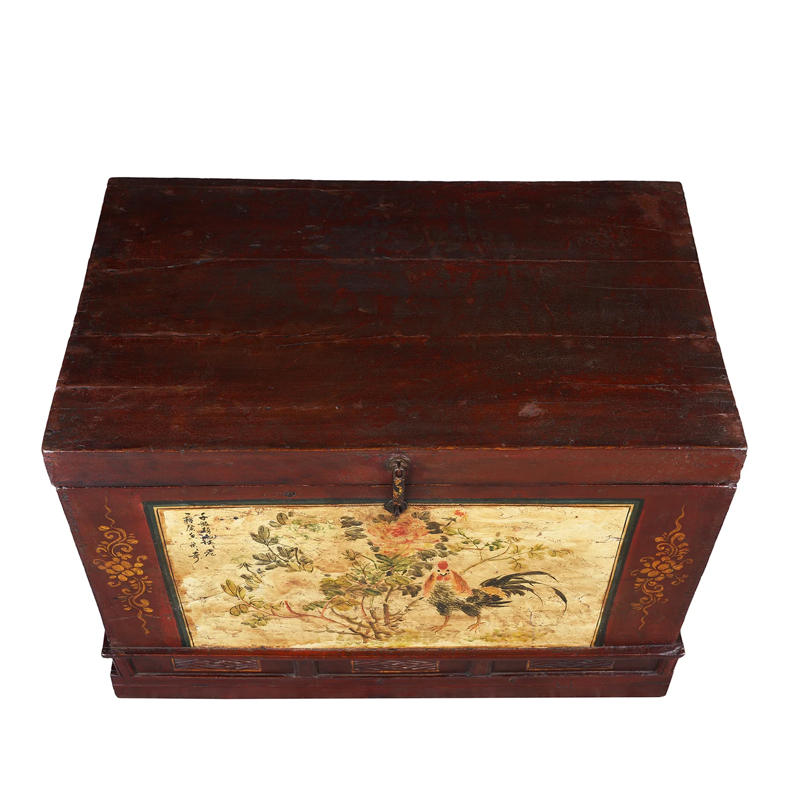Red Painted Opera Chest From Shanxi - Ca 1900 - Image 6