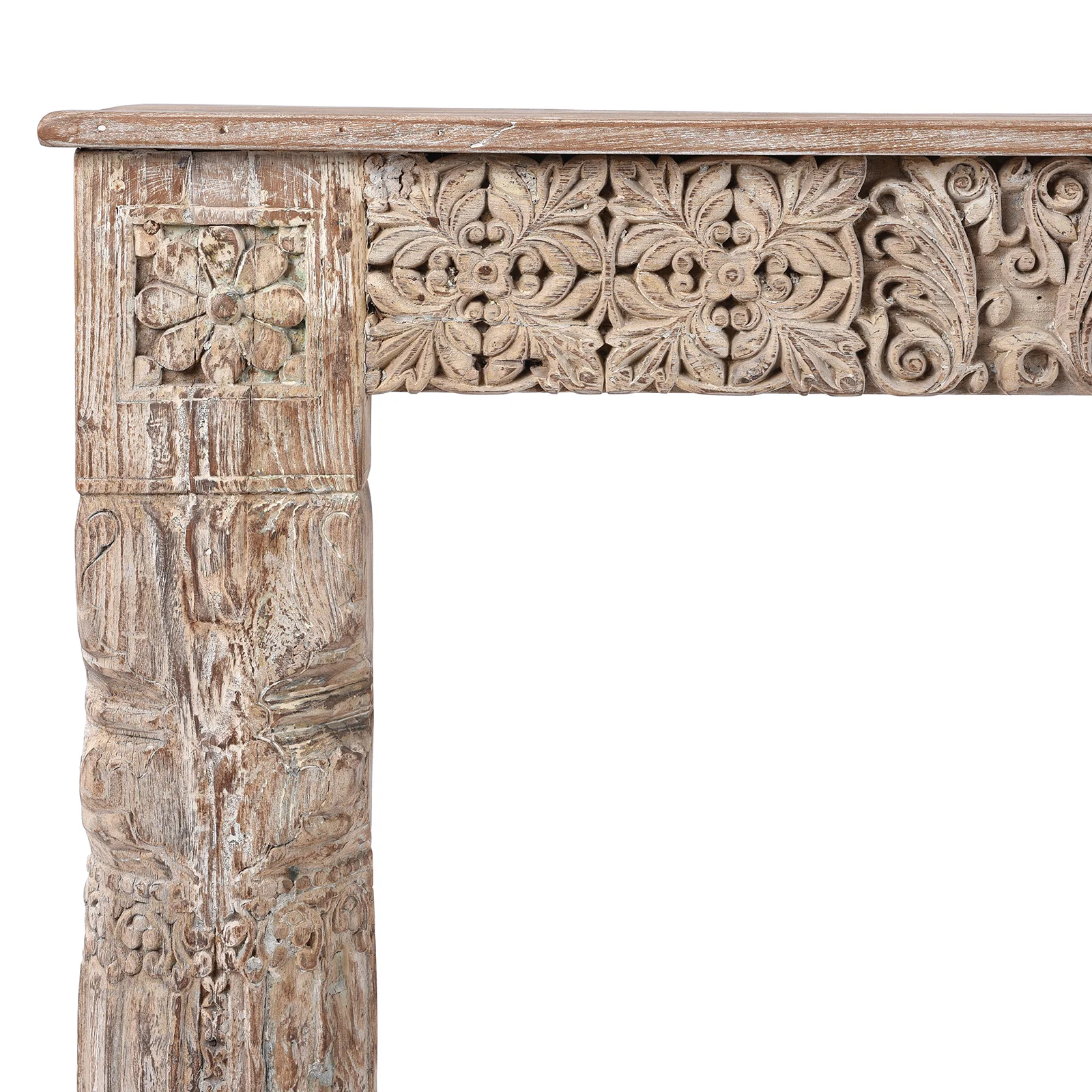 Painted Console Table Made From Reclaimed Teak - Image 2