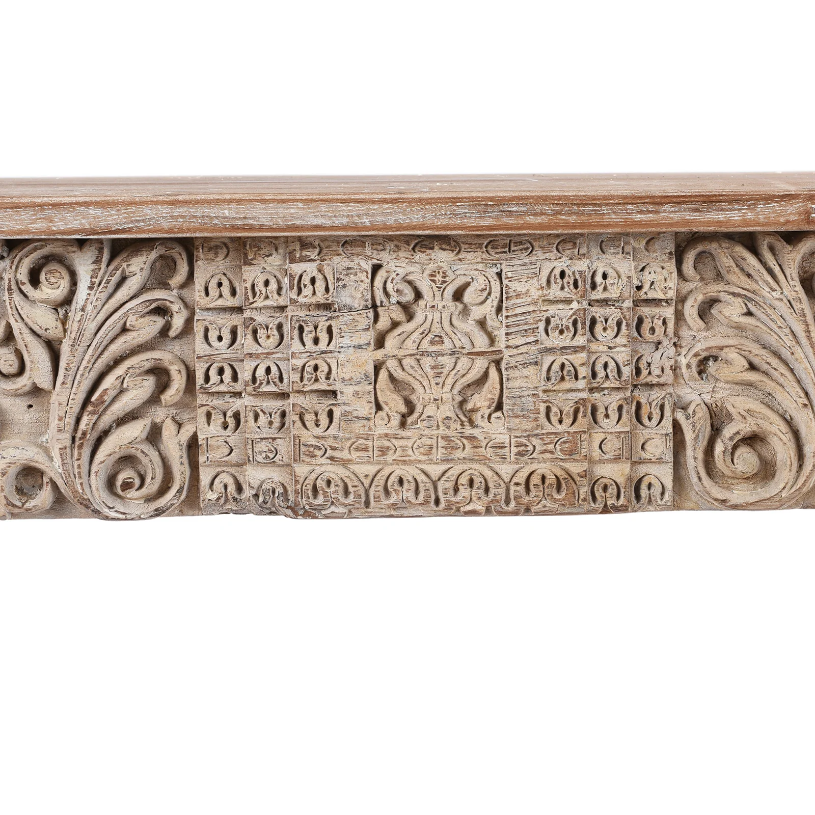 Painted Console Table Made From Reclaimed Teak - Image 4