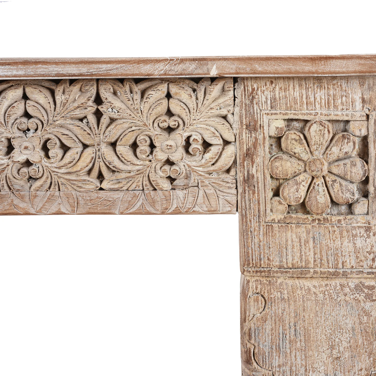 Painted Console Table Made From Reclaimed Teak - Image 5