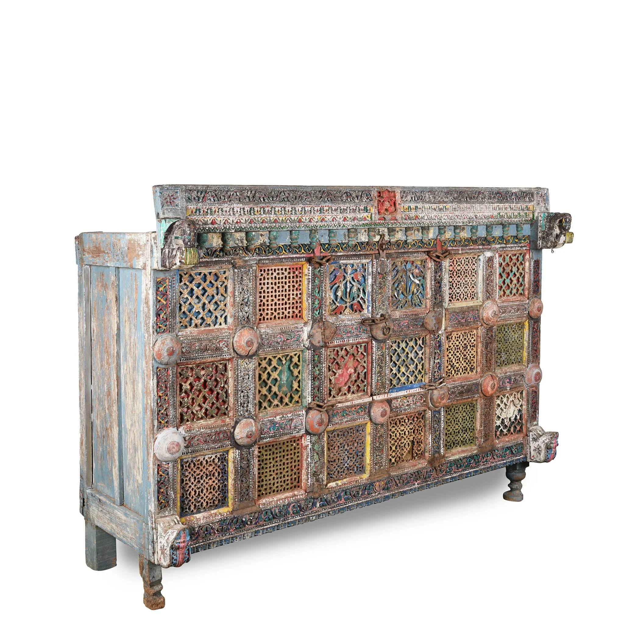 Painted Indian "Damchiya" Dowry Chest From Kutch - 19thC - Image 3