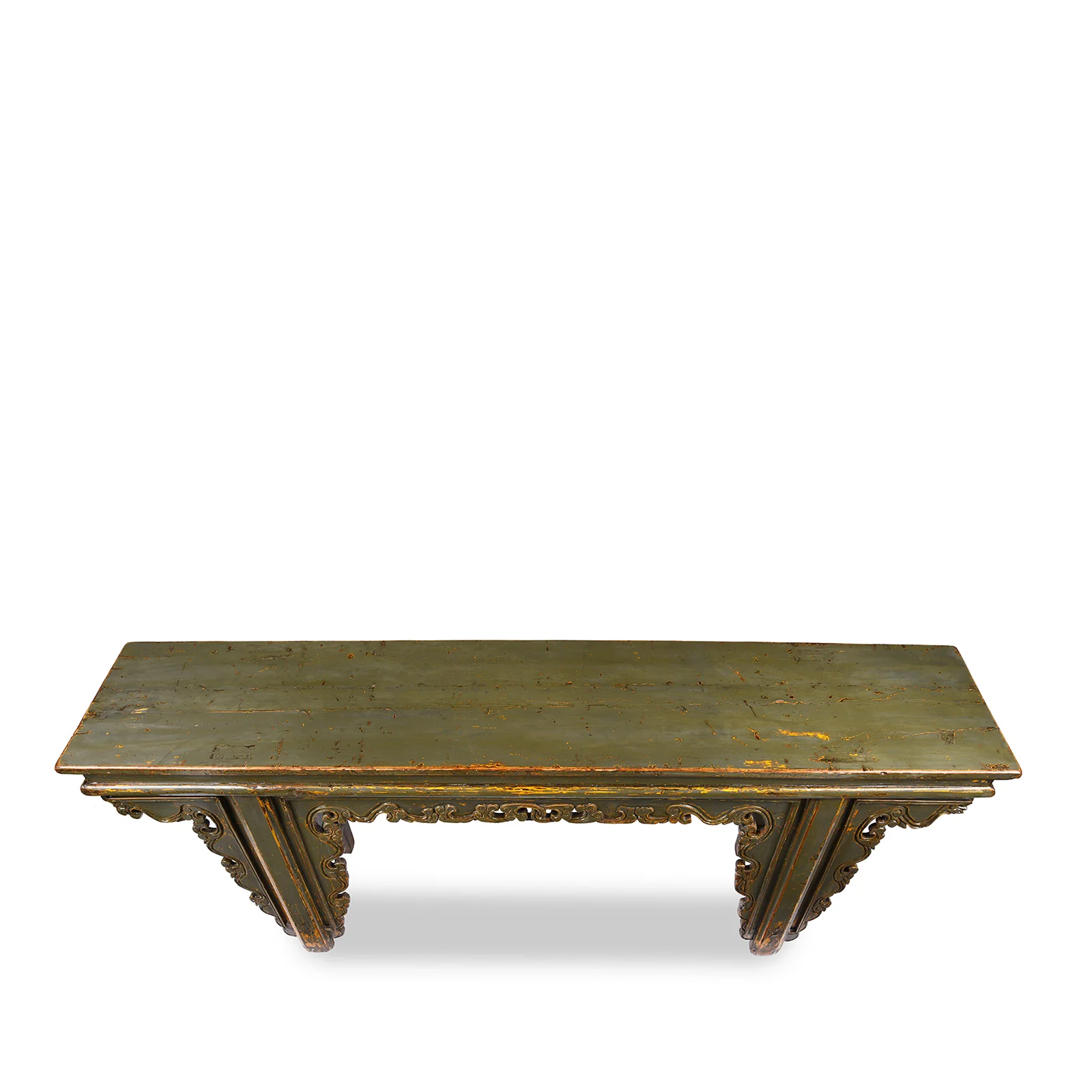 Painted Elm Altar Table From Qinghai -19th Century - Image 5
