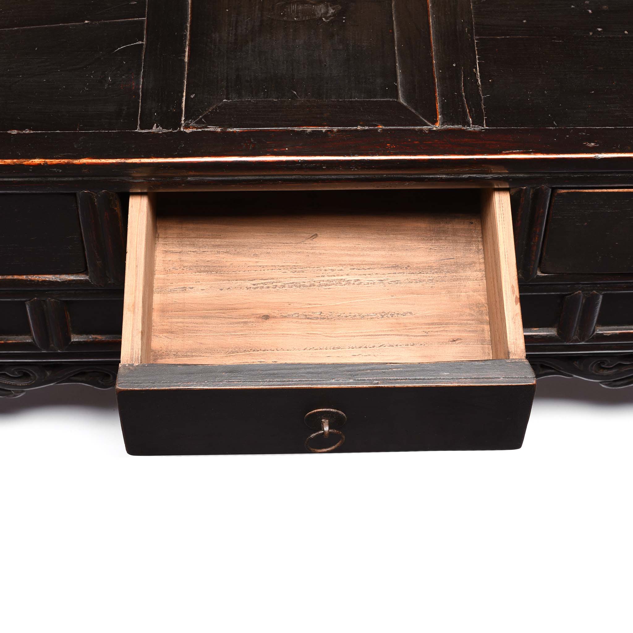 Painted Elm Kang Table From Shanxi  - Late 19thC - Image 6