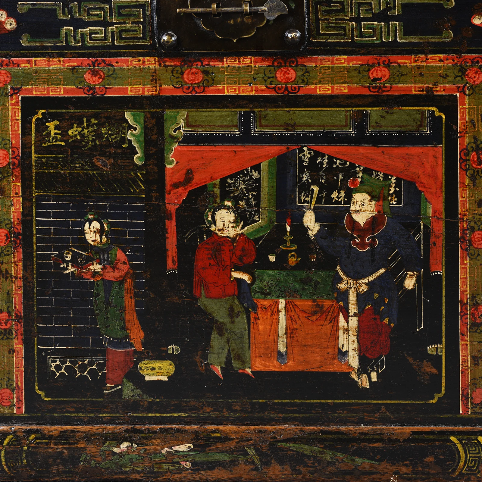 Painted Opera Chest From Shanxi Province - 19th Century - Image 2