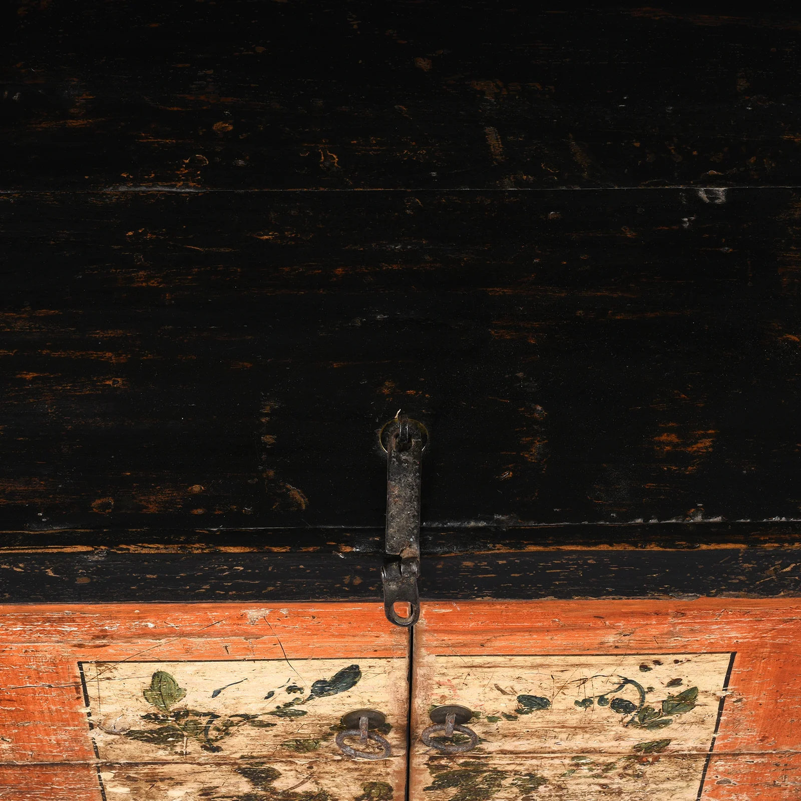 Painted Mongolian Sideboard Made Elm - Ca 1910 - Image 10