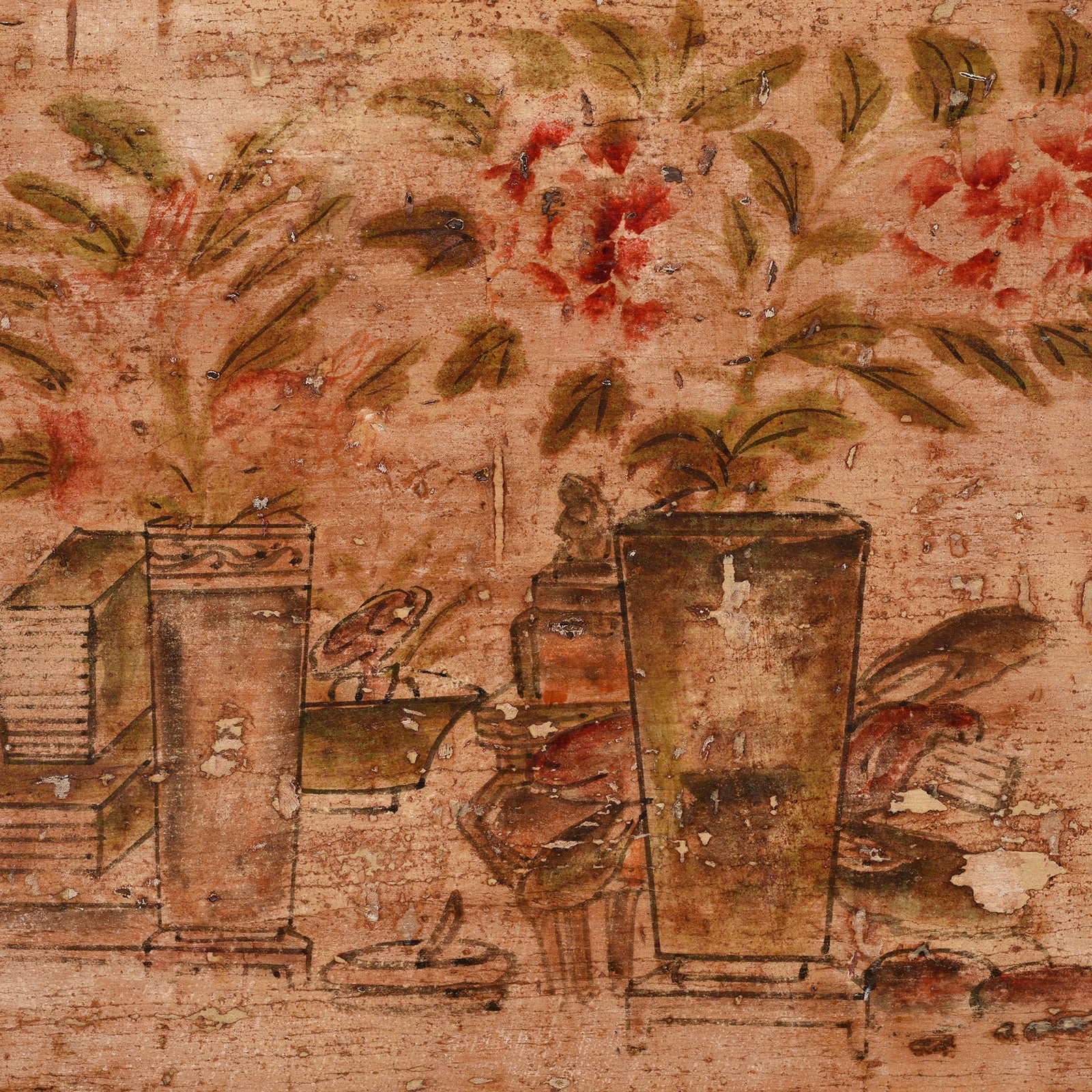 Painted Gansu Side Cabinet - Late 19th Century - Image 5