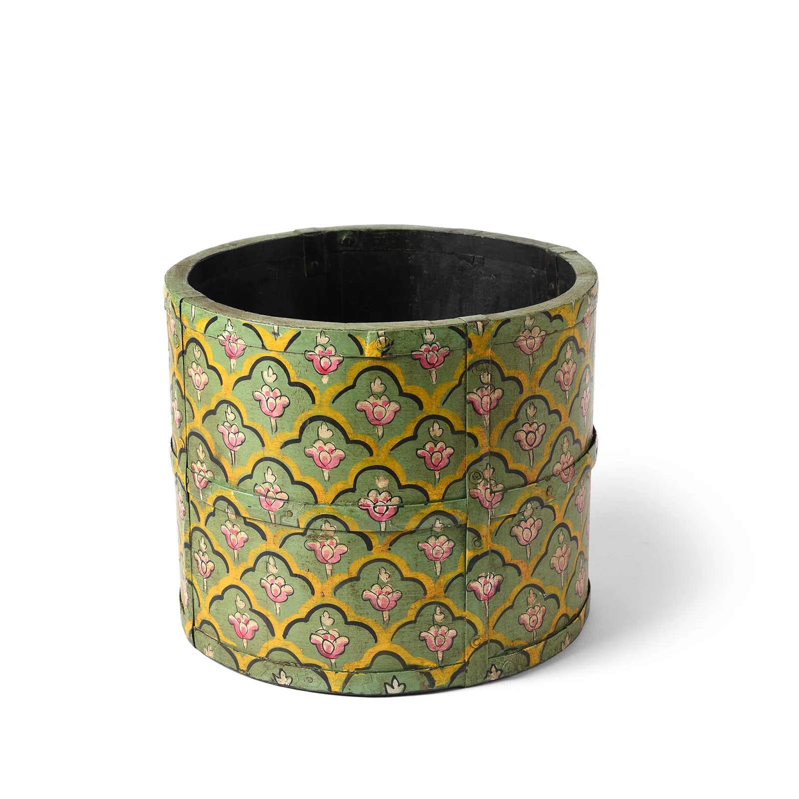 Painted Grain Measure Planter - Mughal Green - Image 8
