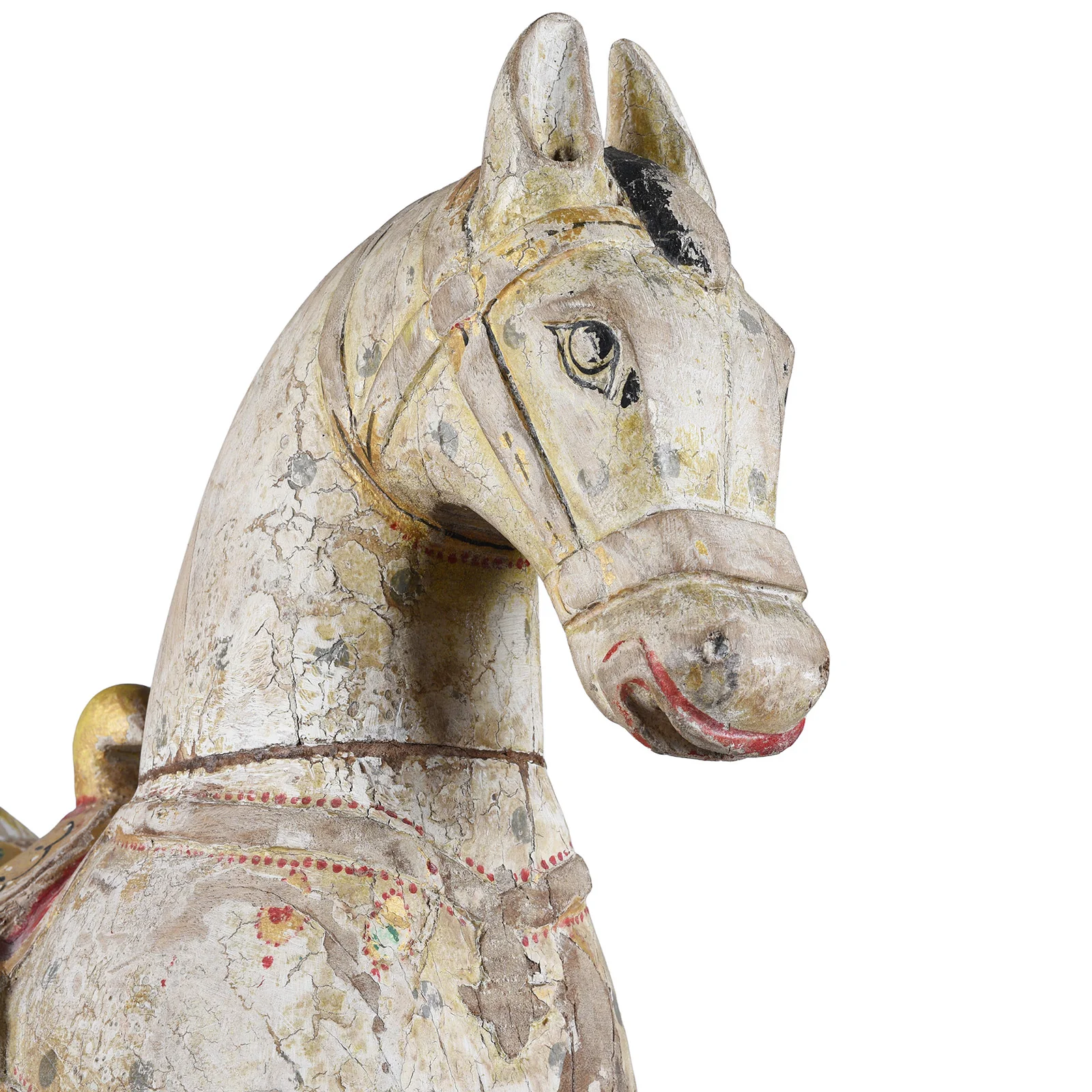 Painted Wooden Horse From Rajasthan - Image 2