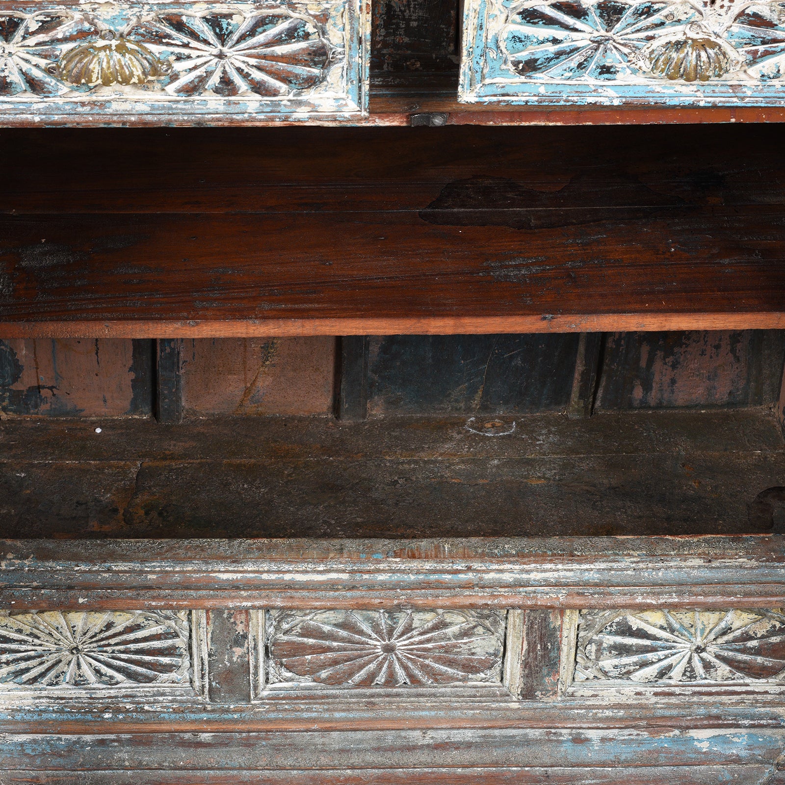 Painted Almirah Indian Cabinet From Diu - 19th Century - Image 10