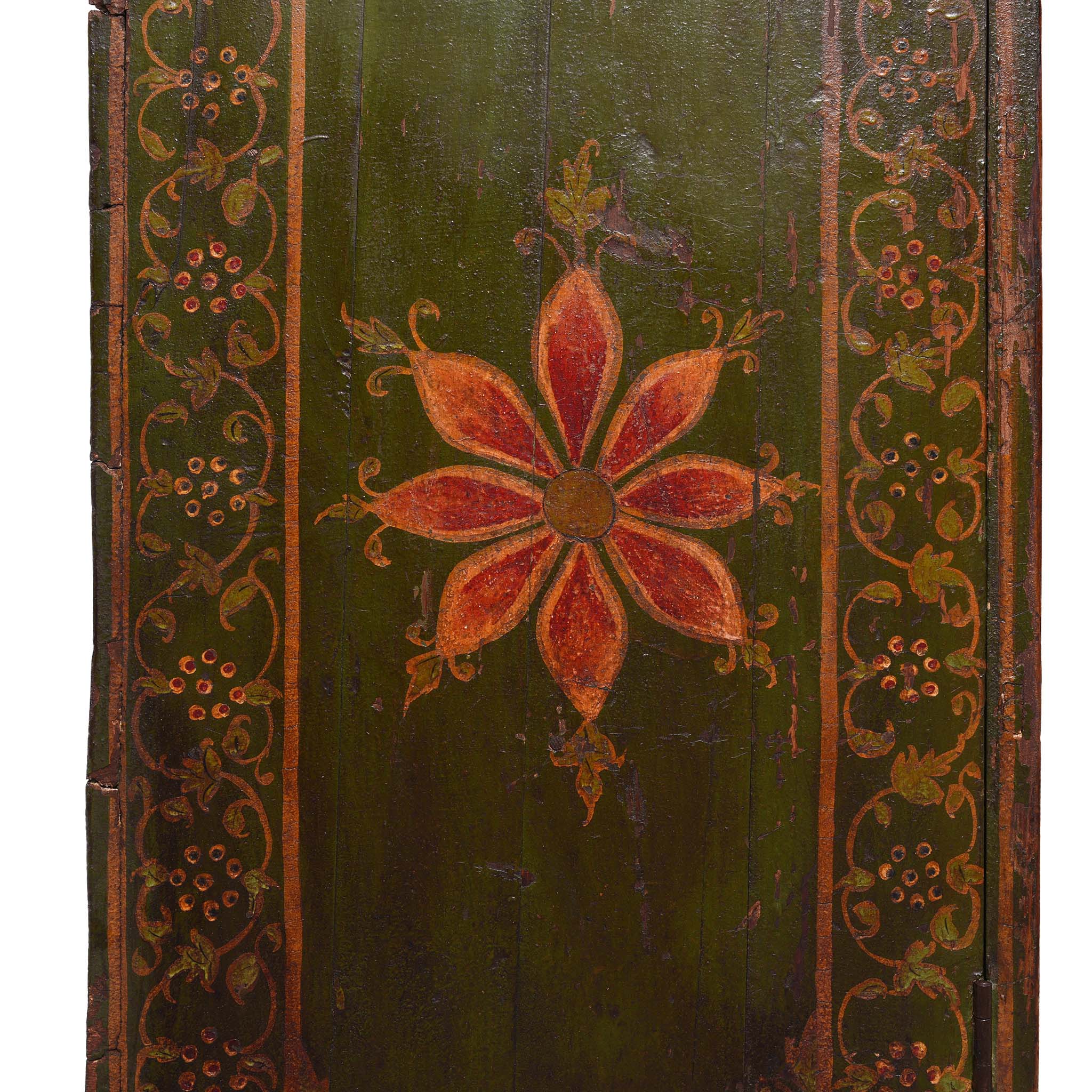 Painted Indian Cabinet From Bikaner - 19thC - Image 5