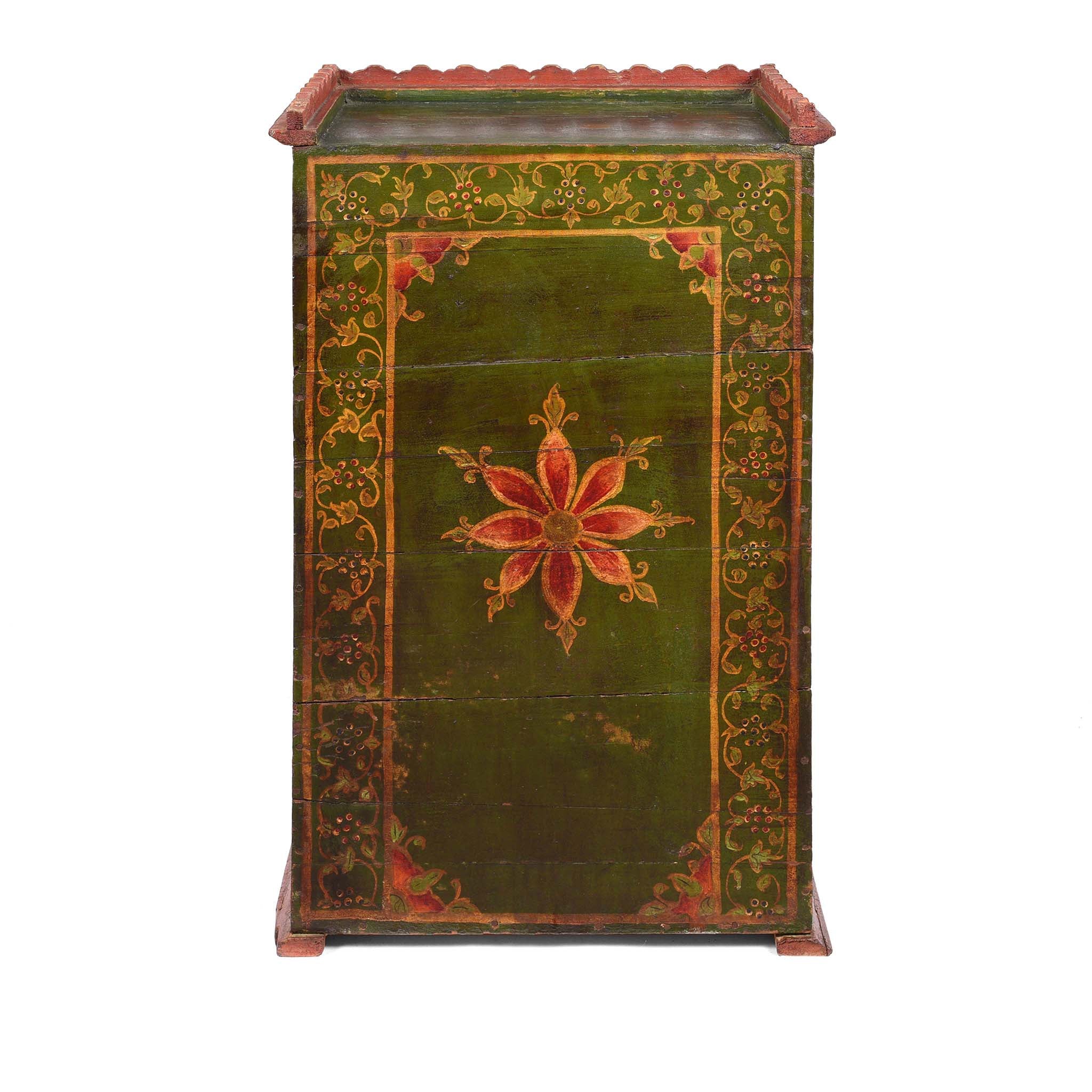Painted Indian Cabinet From Bikaner - 19thC - Image 6