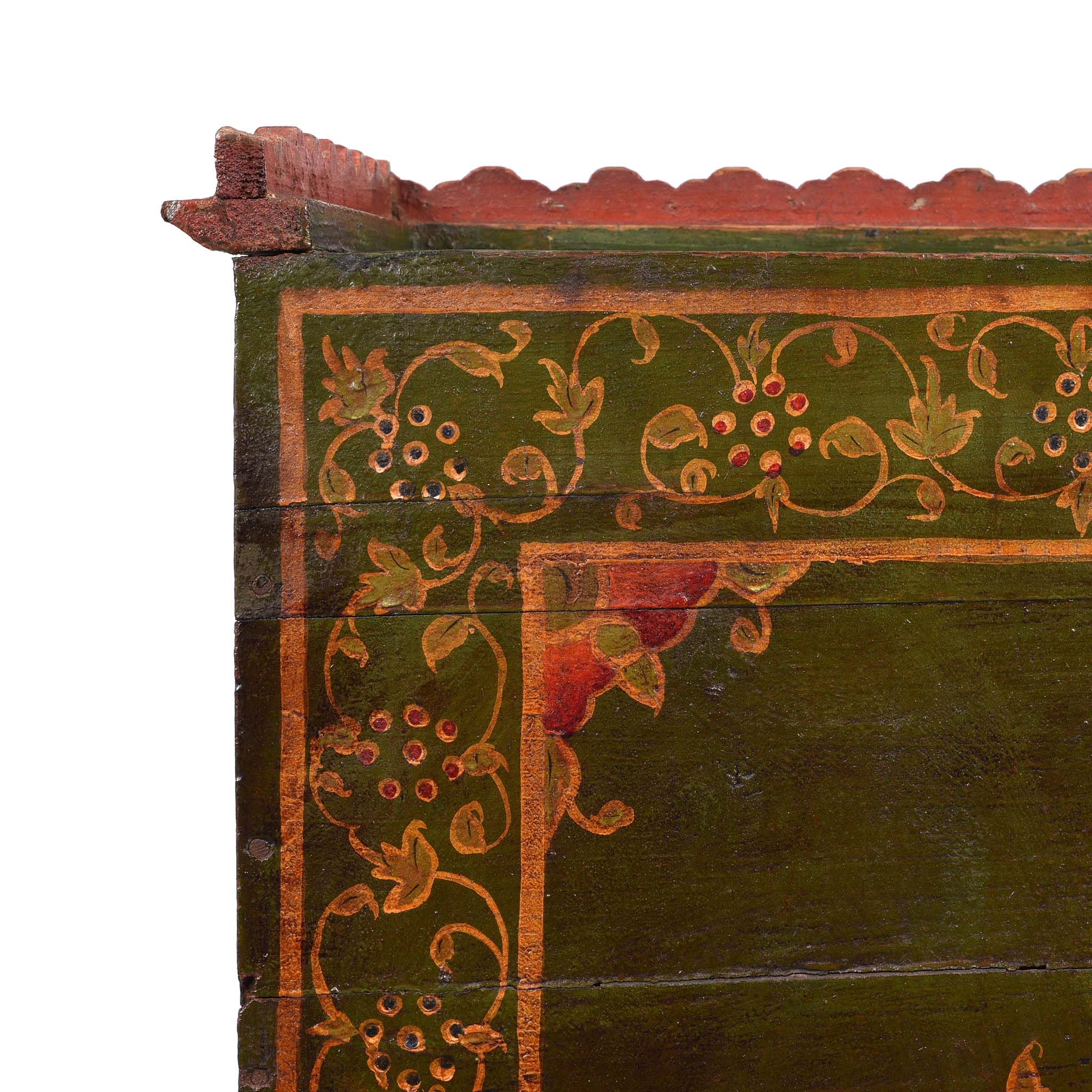 Painted Indian Cabinet From Bikaner - 19thC - Image 7