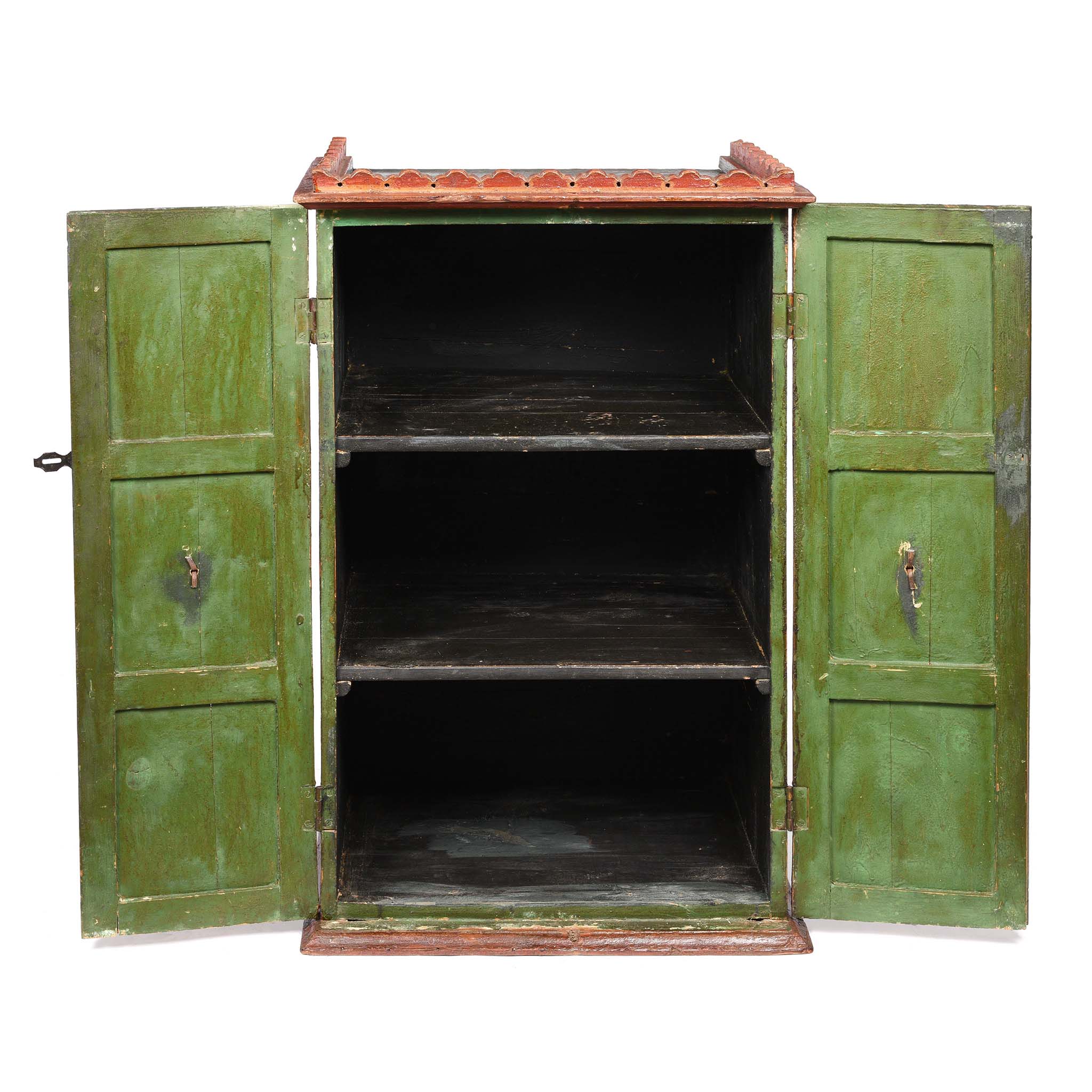 Painted Indian Cabinet From Bikaner - 19thC - Image 8