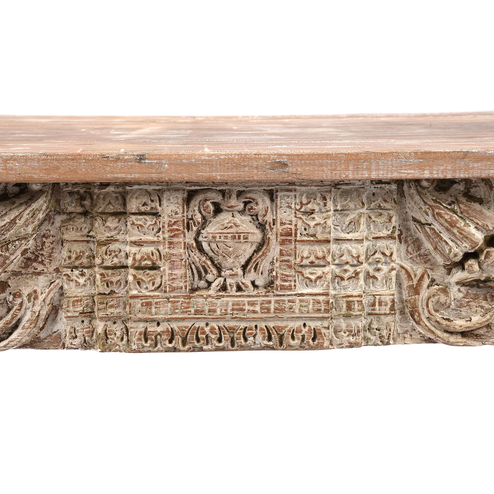 Painted Indian Console Table Made From Reclaimed Teak - Image 5