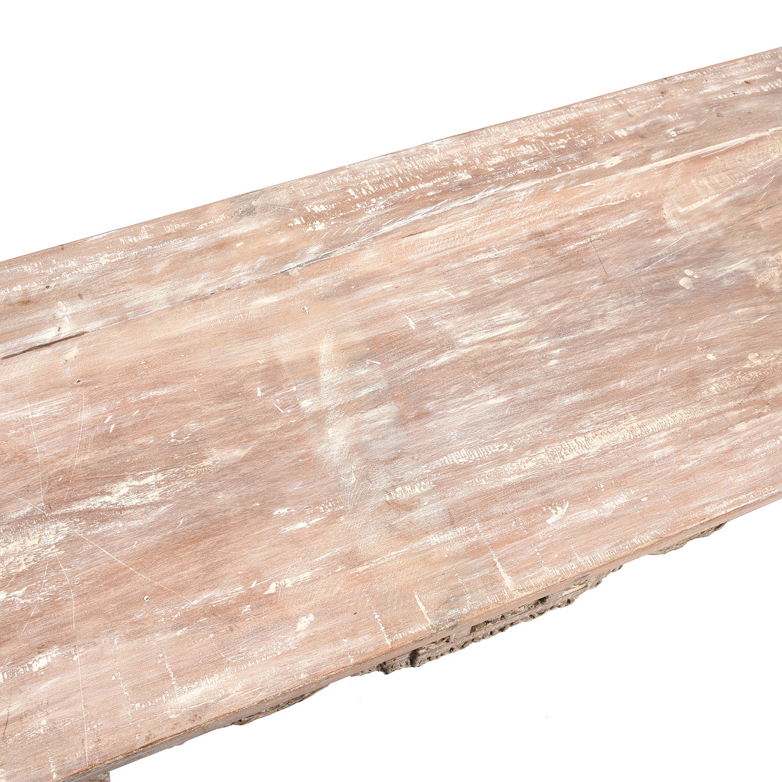 Painted Indian Console Table Made From Reclaimed Teak - Image 9