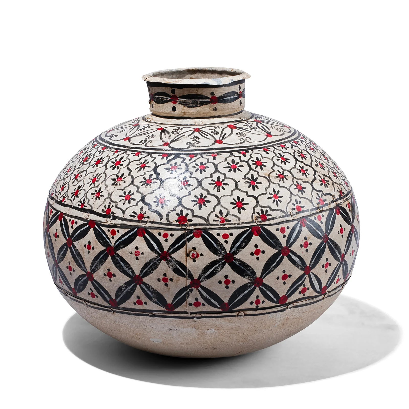 Painted Matka (Cream)