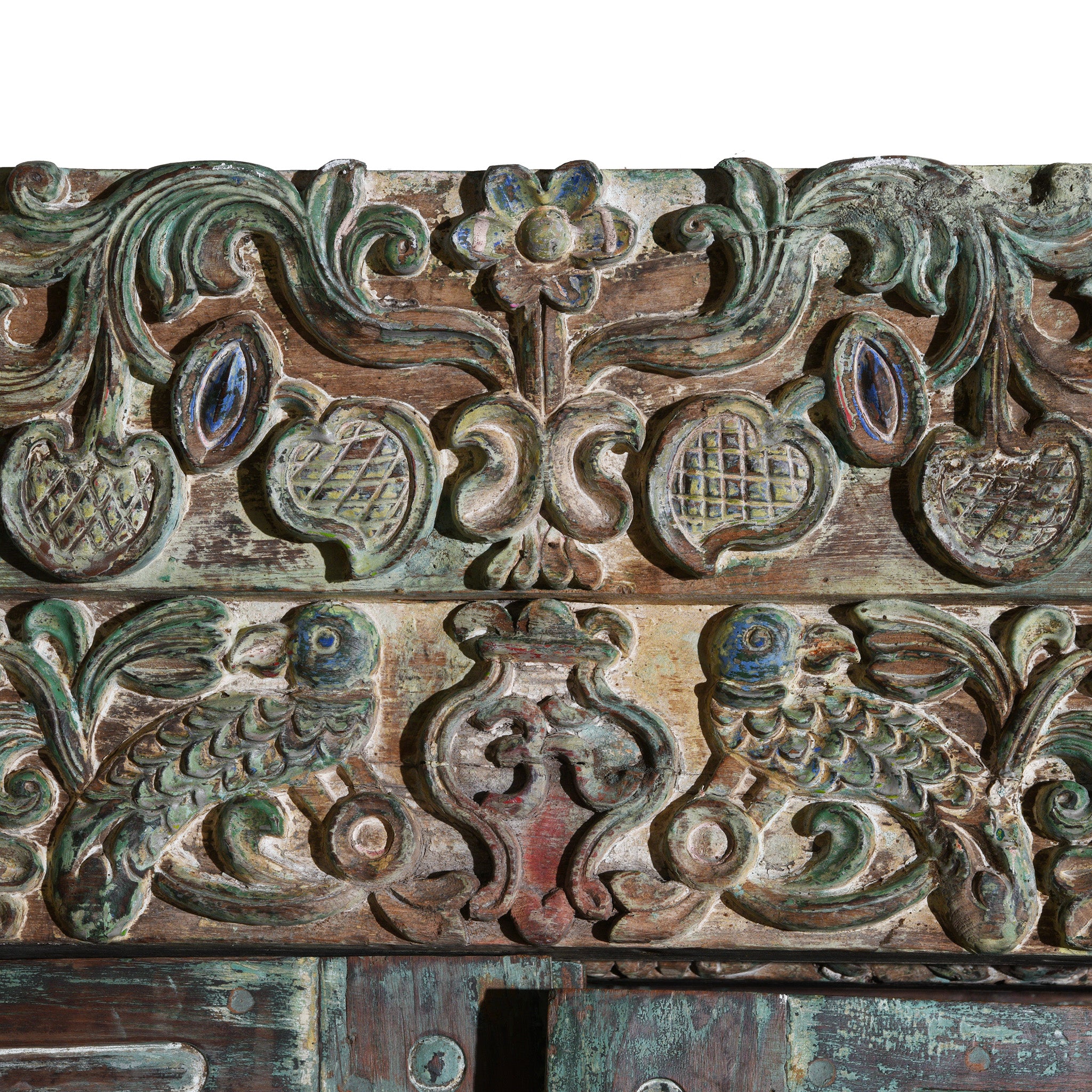 Old Painted Indian Doors From Gujarat - 19thC - Image 10
