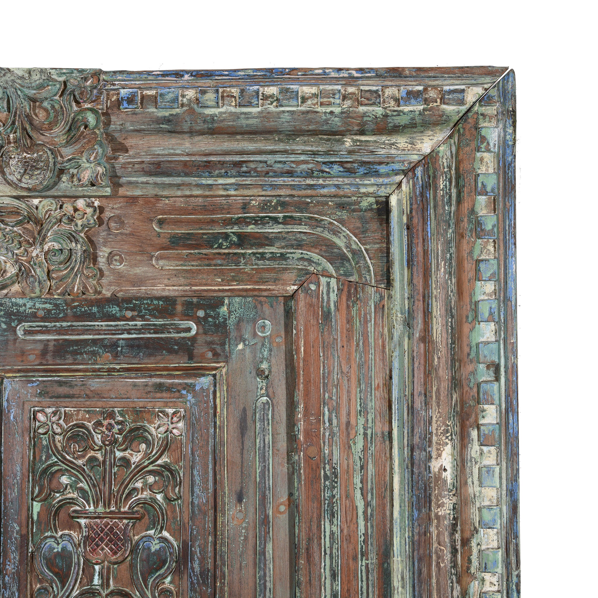 Old Painted Indian Doors From Gujarat - 19thC - Image 4