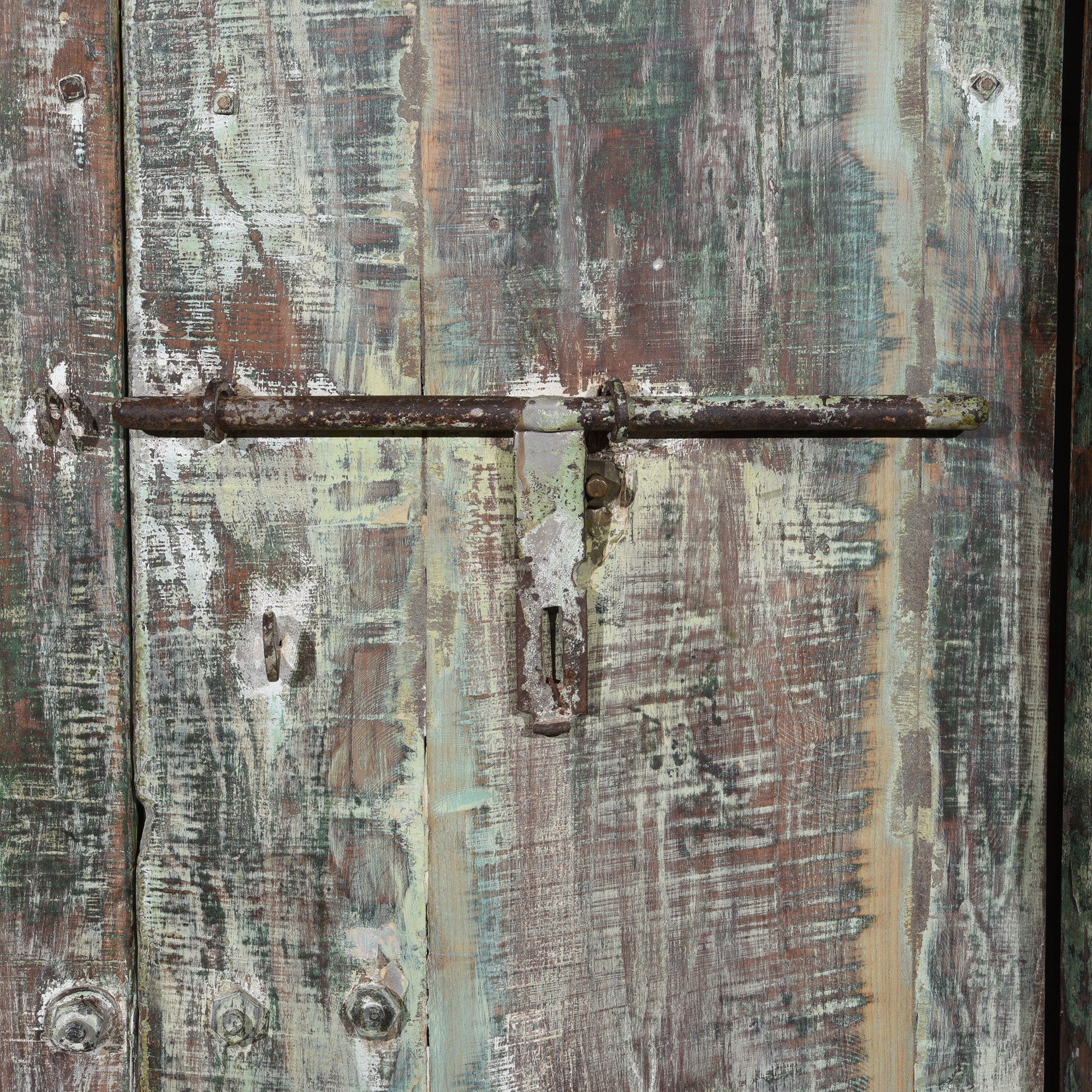Old Painted Indian Doors From Gujarat - 19thC - Image 5
