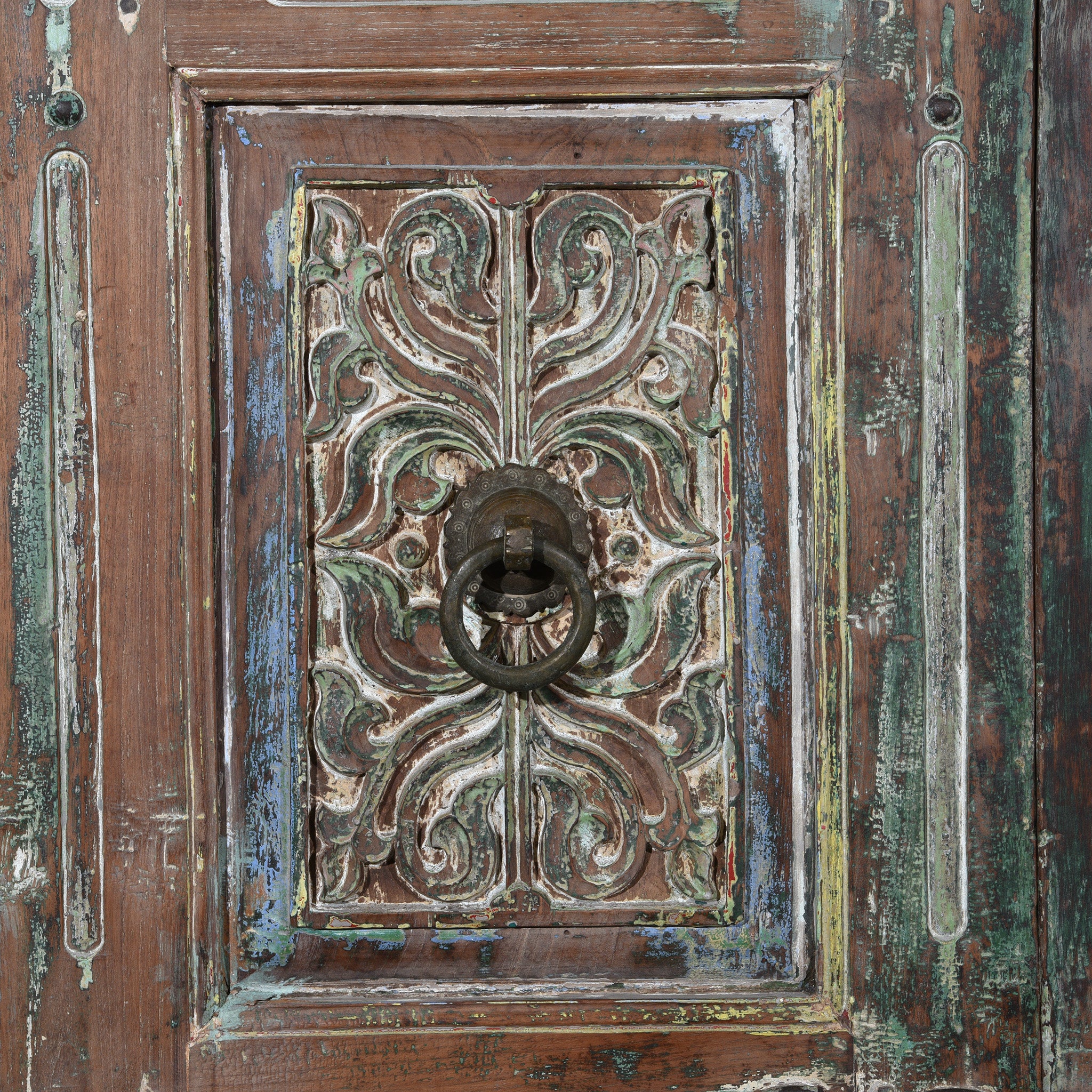 Old Painted Indian Doors From Gujarat - 19thC - Image 7