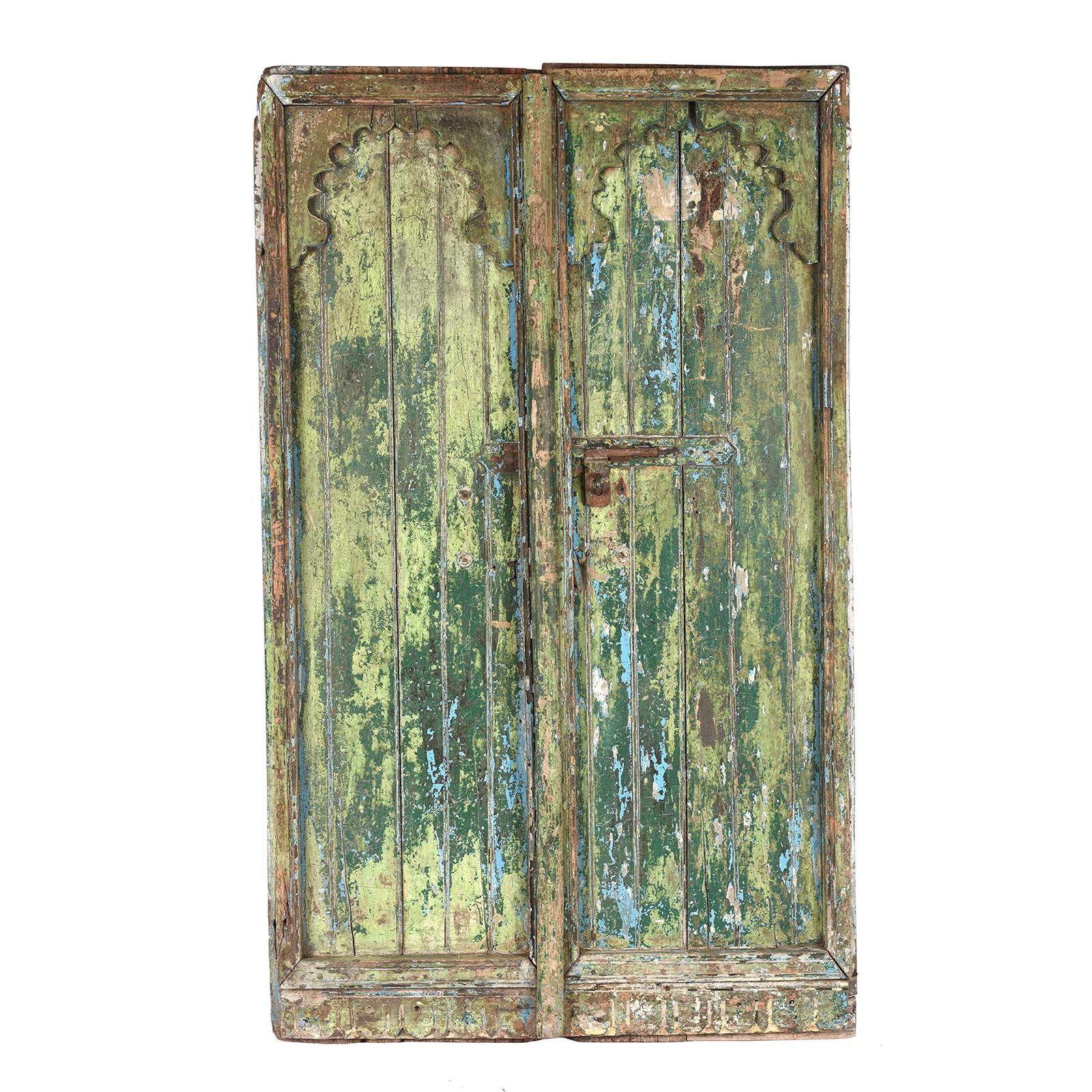 Painted Indian Door From Gujarat - Late 19th Century - Image 2