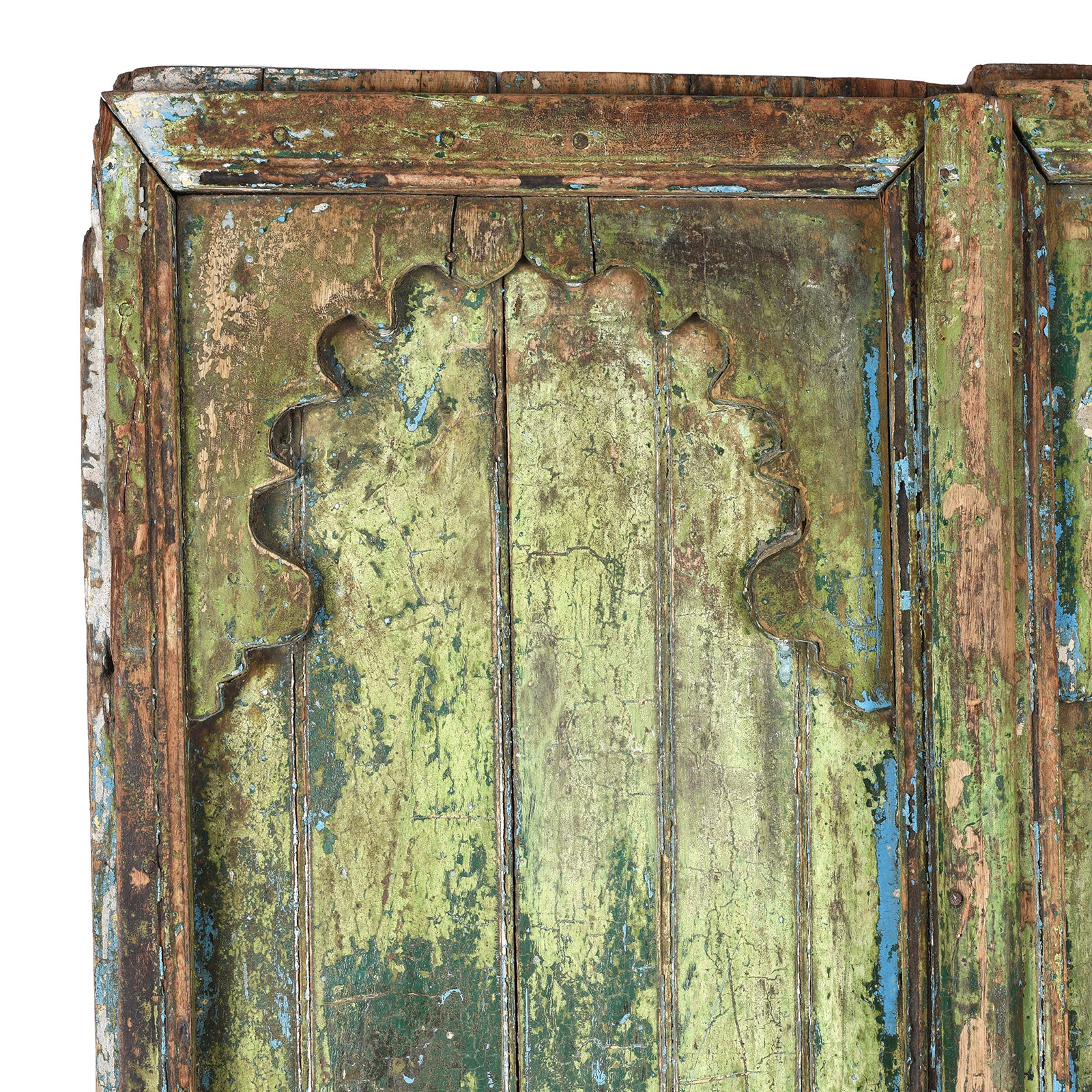 Painted Indian Door From Gujarat - Late 19th Century - Image 3