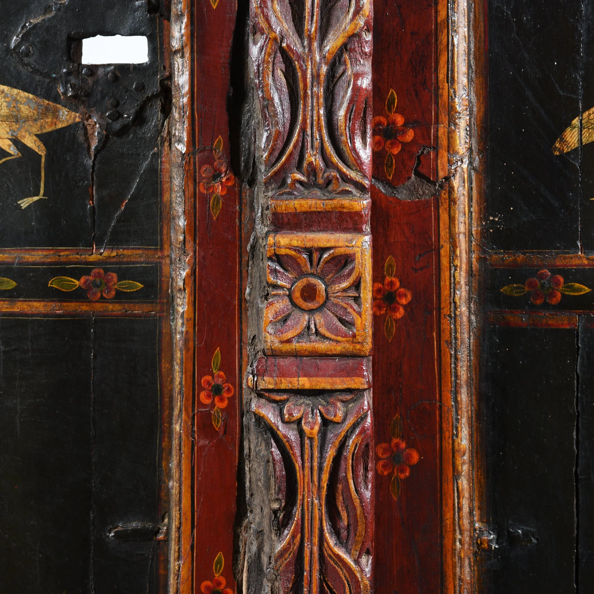 Painted Indian Doors From Bikaner - 19thC - Image 7