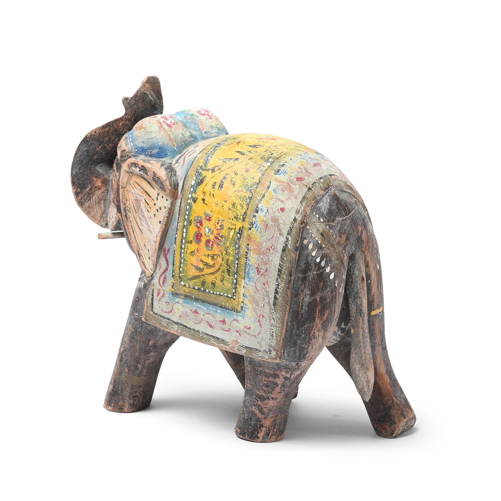 Painted Indian Elephant Figurine From Rajasthan - Image 16