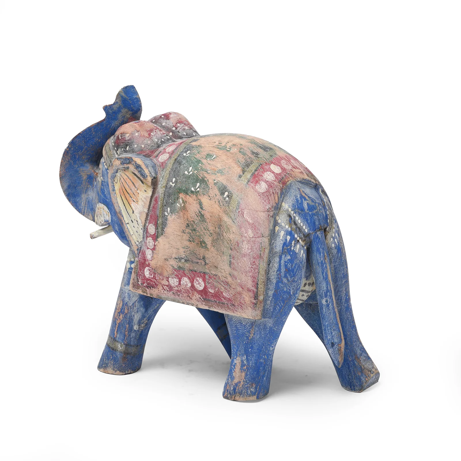 Painted Indian Elephant Figurine From Rajasthan - Image 2
