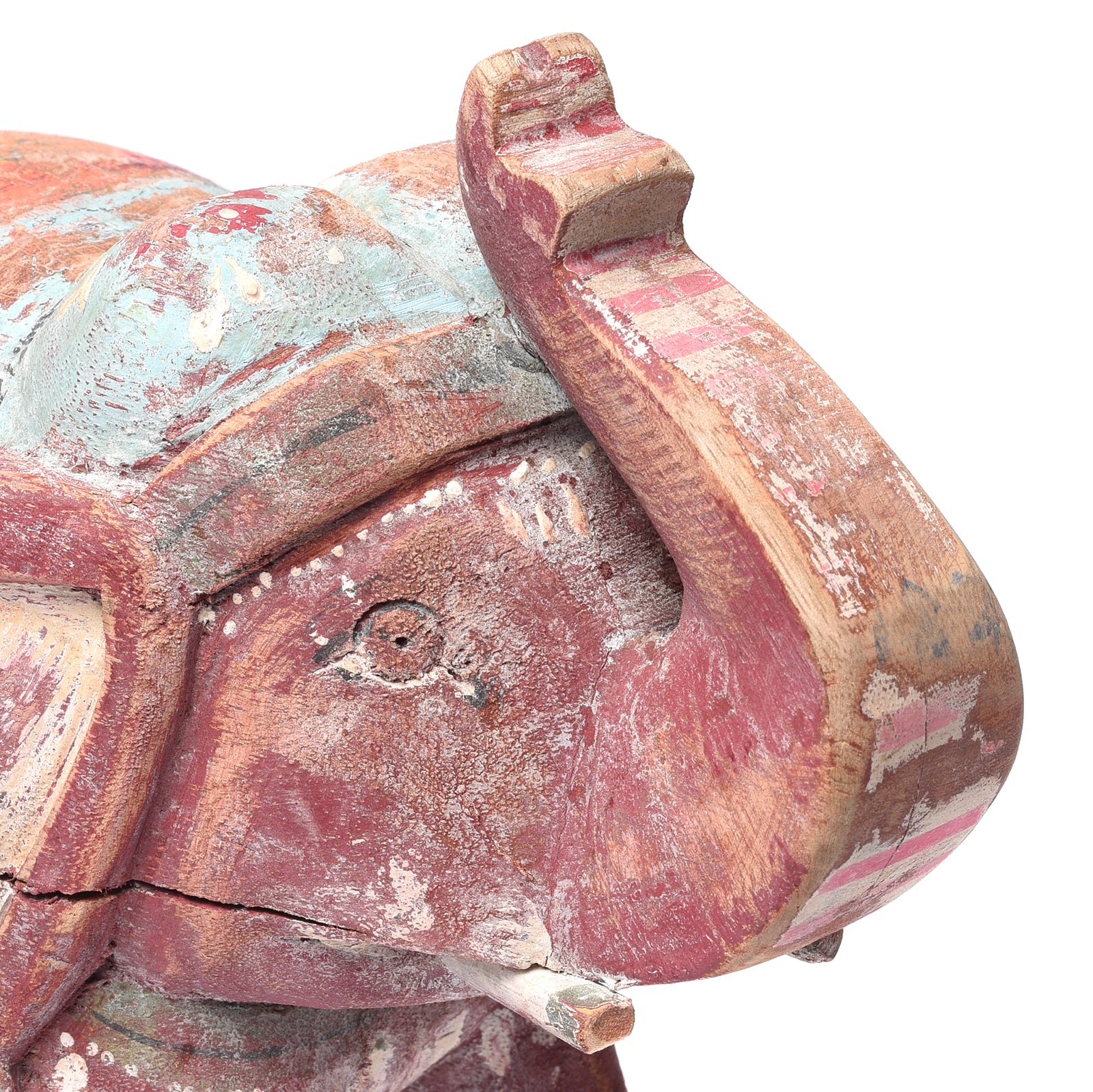 Painted Indian Elephant Figurine From Rajasthan - Image 6