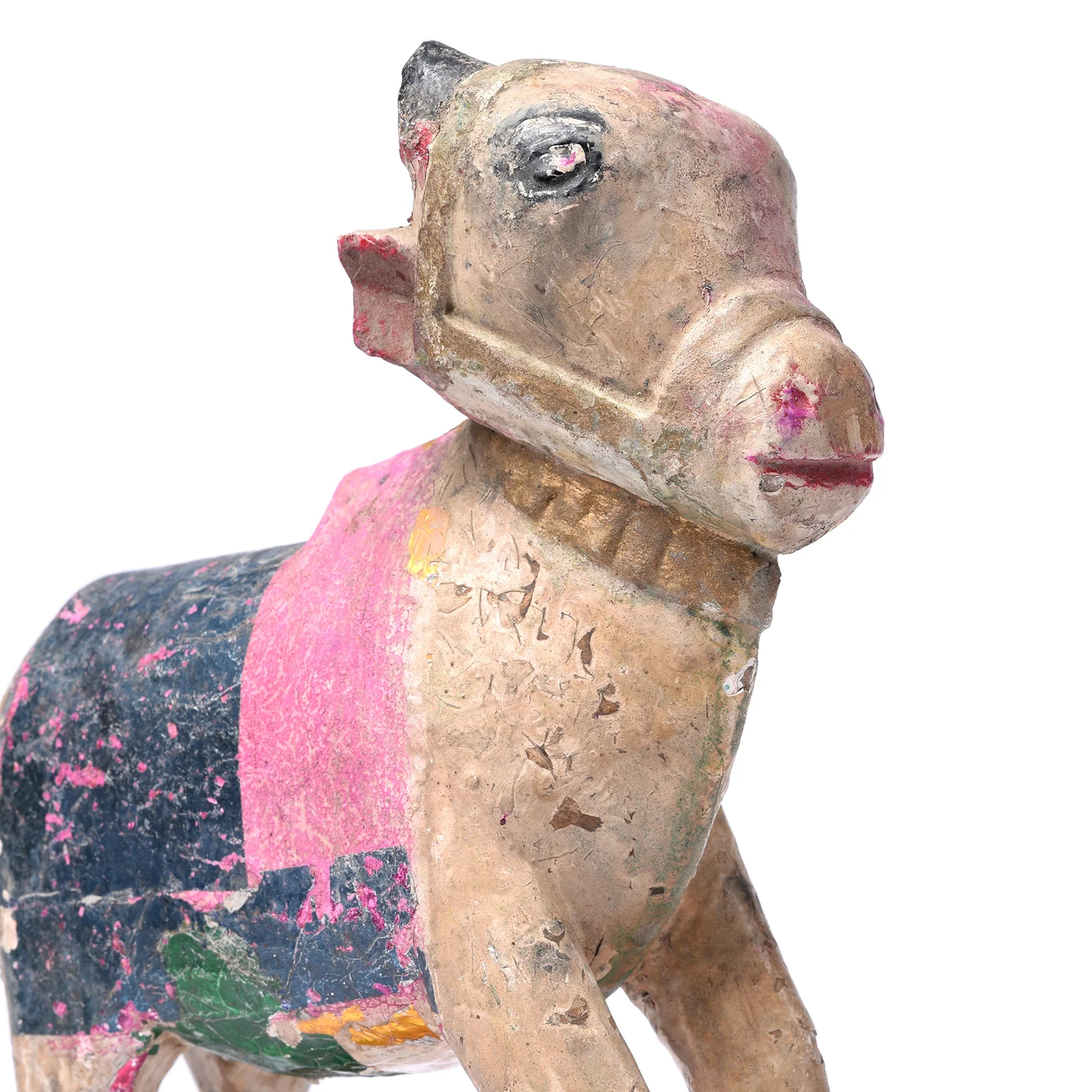 Painted Indian Nandi Bull Figurine From Rajasthan - Ca 1940 - Image 3