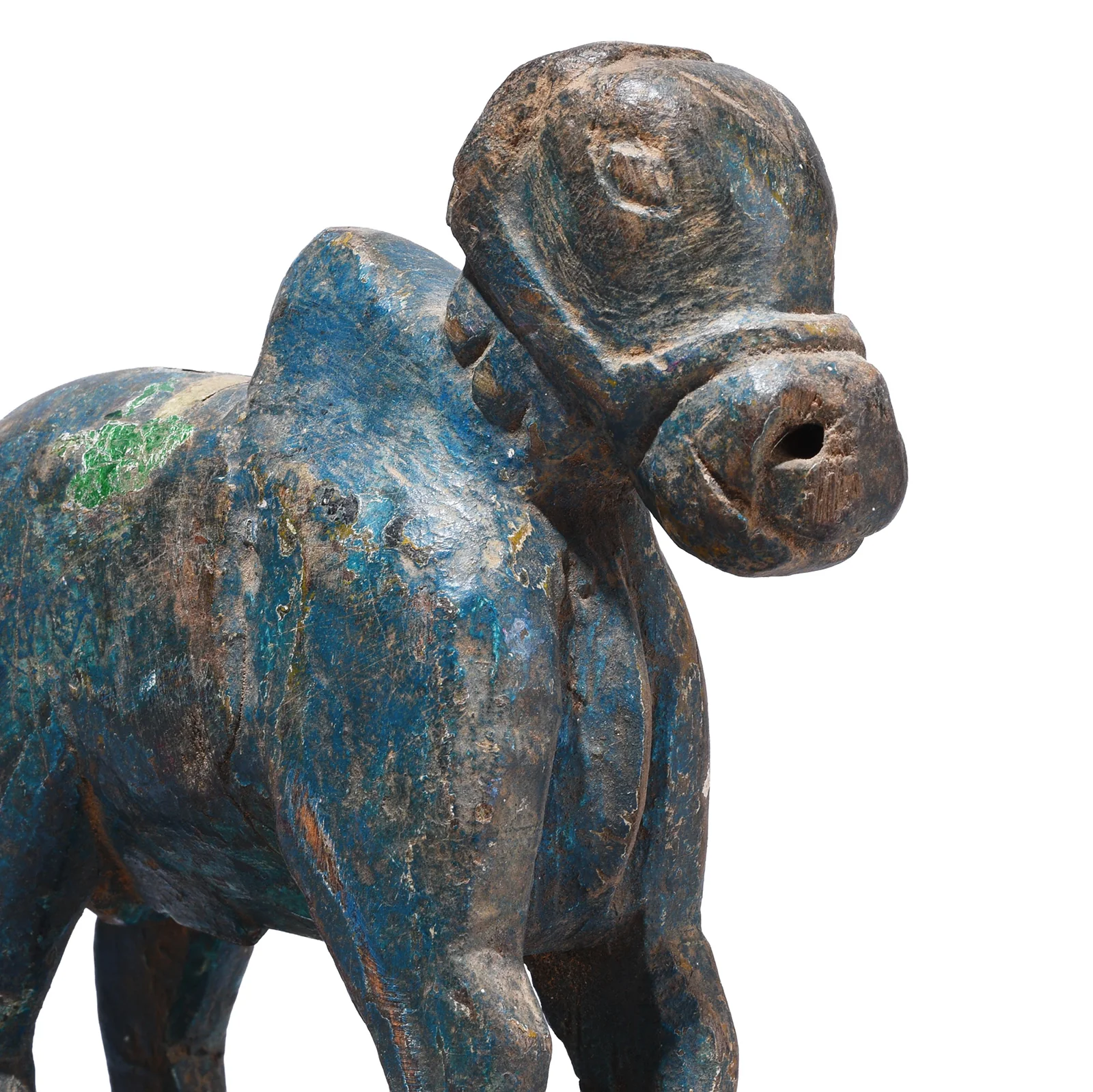 Painted Indian Nandi Bull Figurine From Rajasthan - Ca 1940 - Image 3