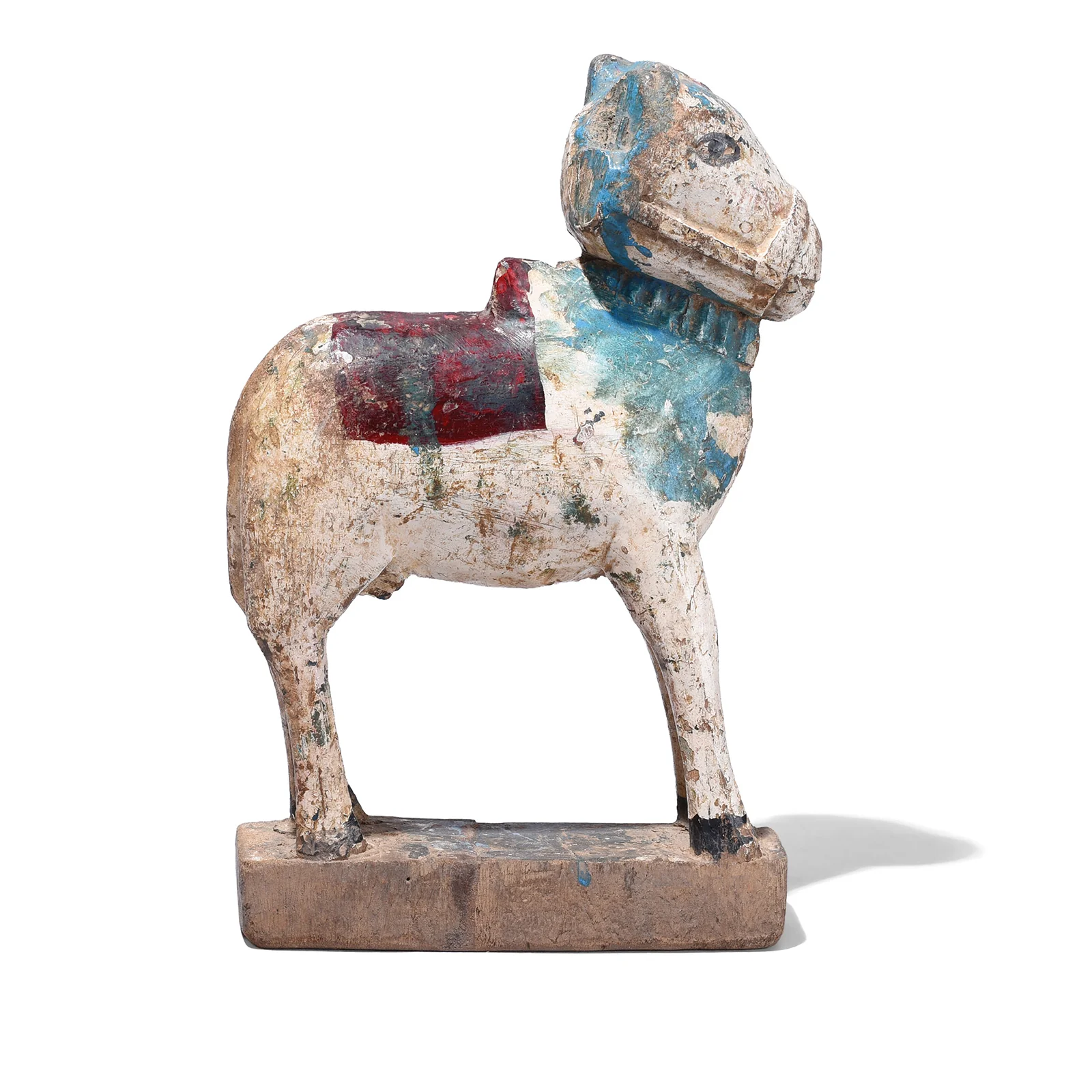 Painted Indian Nandi Bull Figurine From Rajasthan - Ca 1940 - Image 3
