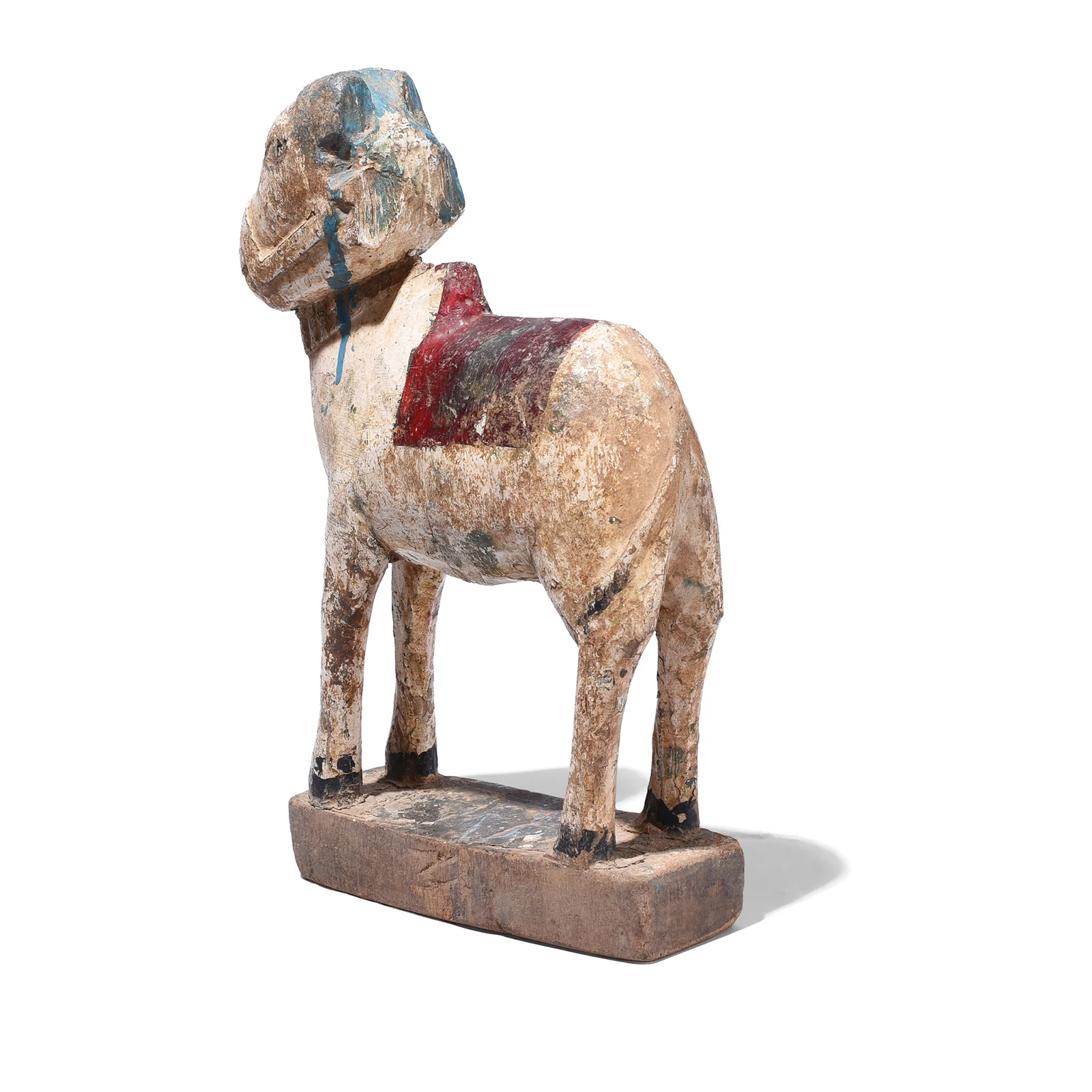 Painted Indian Nandi Bull Figurine From Rajasthan - Ca 1940 - Image 5