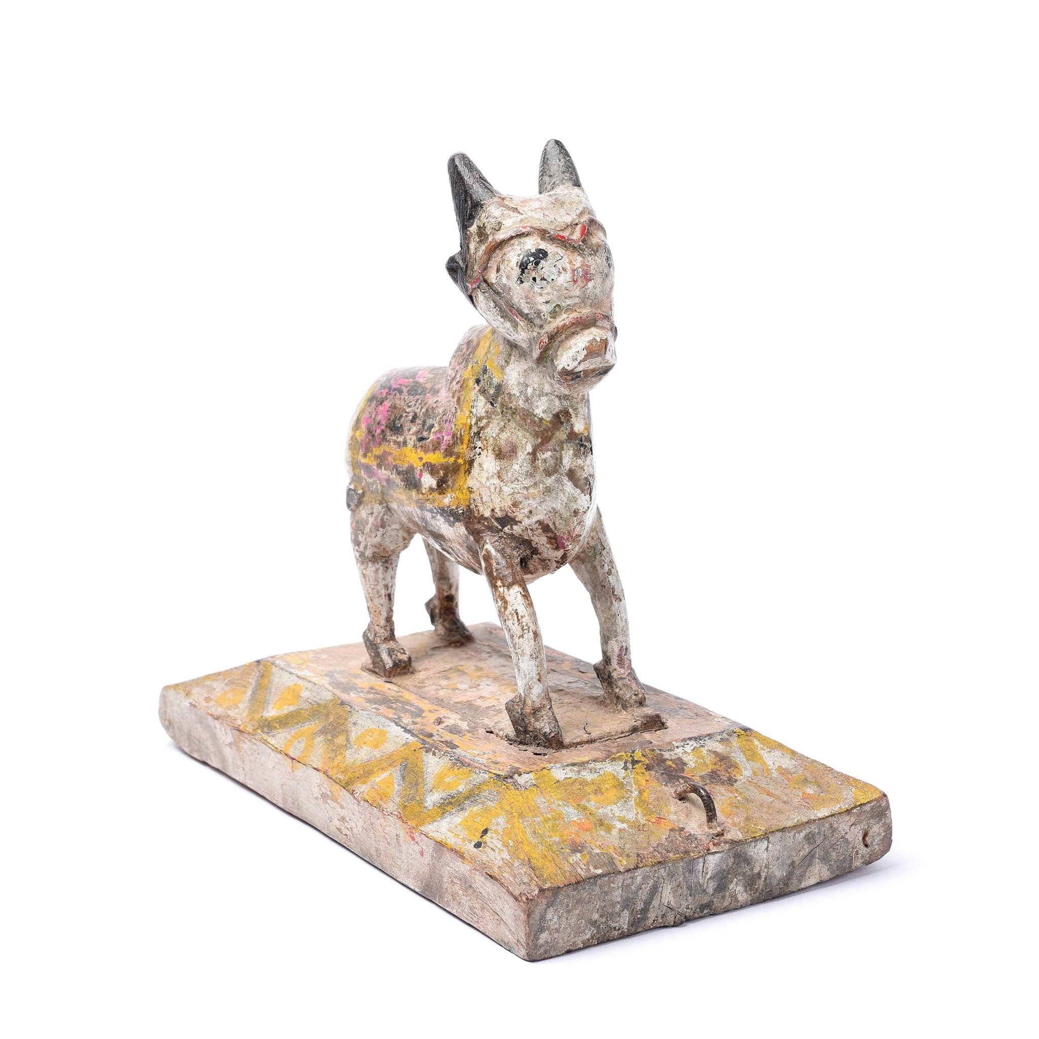Painted Indian Nandi Bull Figurine From Rajasthan - Ca 1920 - Image 3