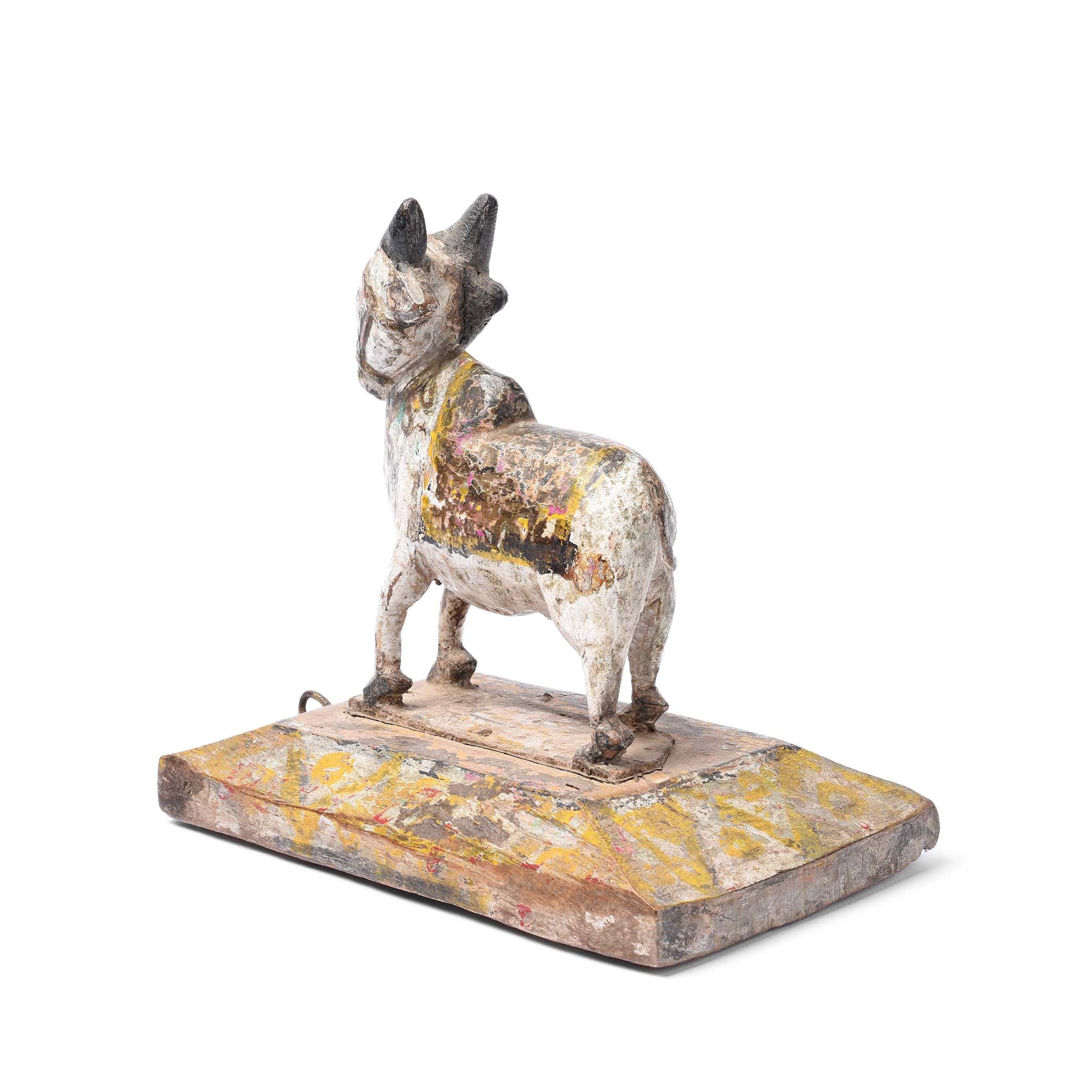 Painted Indian Nandi Bull Figurine From Rajasthan - Ca 1920 - Image 4