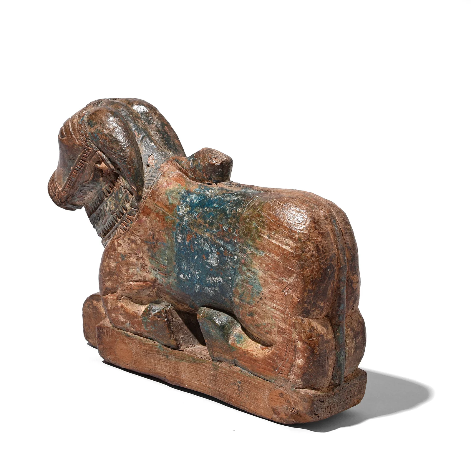 Painted Indian Nandi Bull Toy From Maharashtra - 19th Century - Image 5