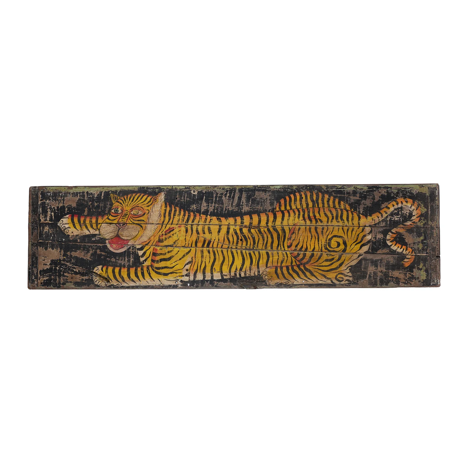 Black Painted Tiger Panel (Horizonal)