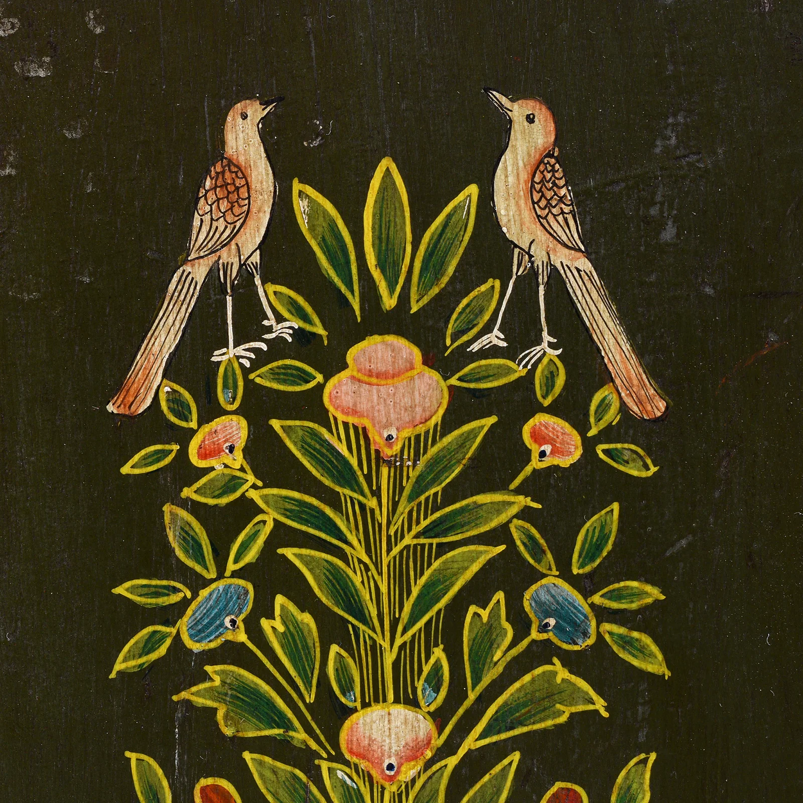 Painted Umbrella Stand From Rajasthan - Image 2