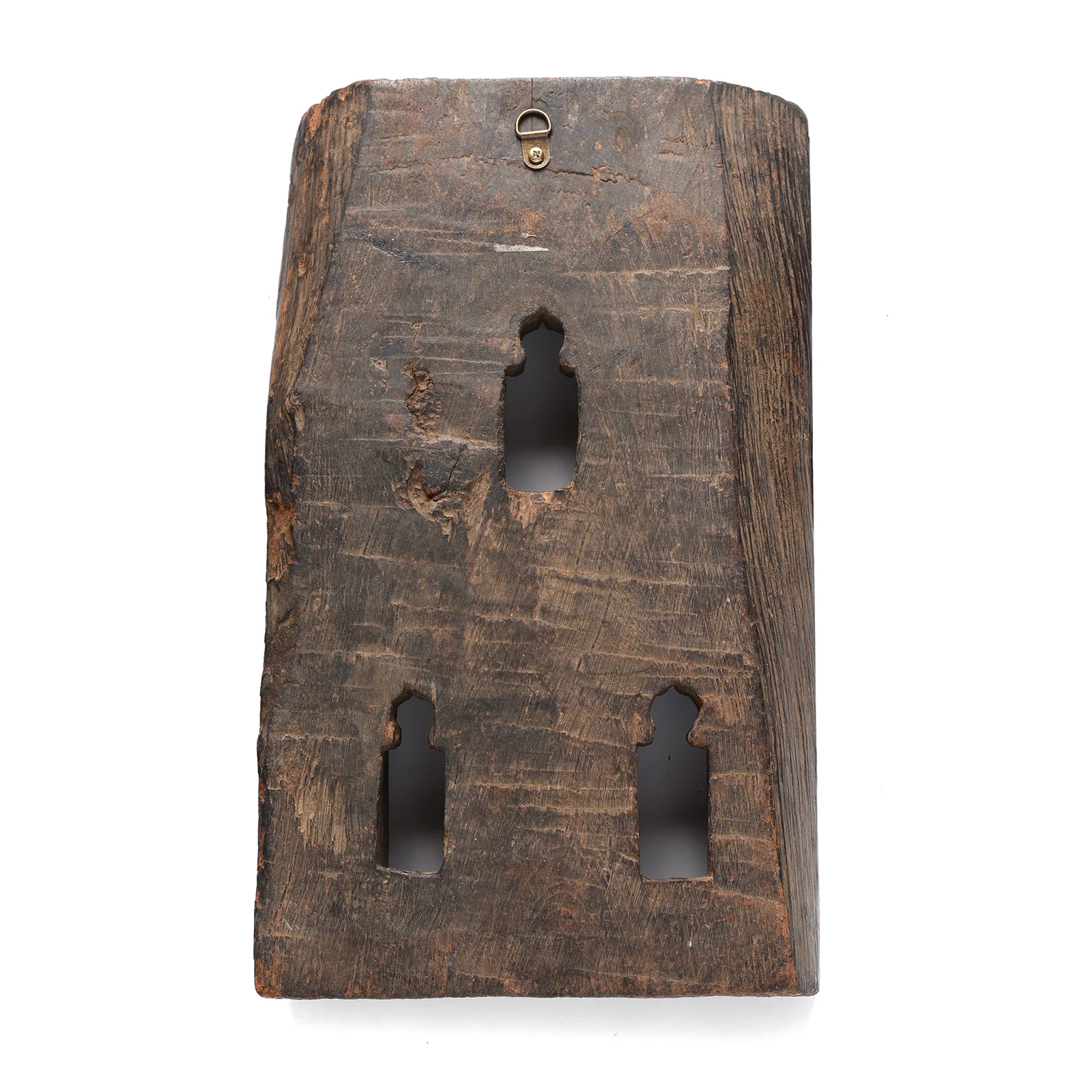 Painted Teak Votive Panel From Andra Pradesh - Ca 1910 - Image 5