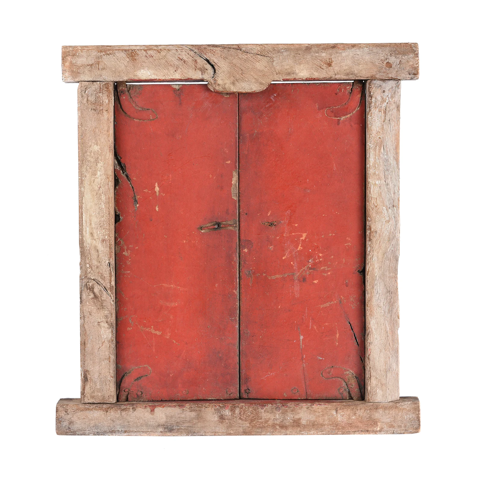 Painted Indian Window Shutter From Bikaner - 19thC - Image 5